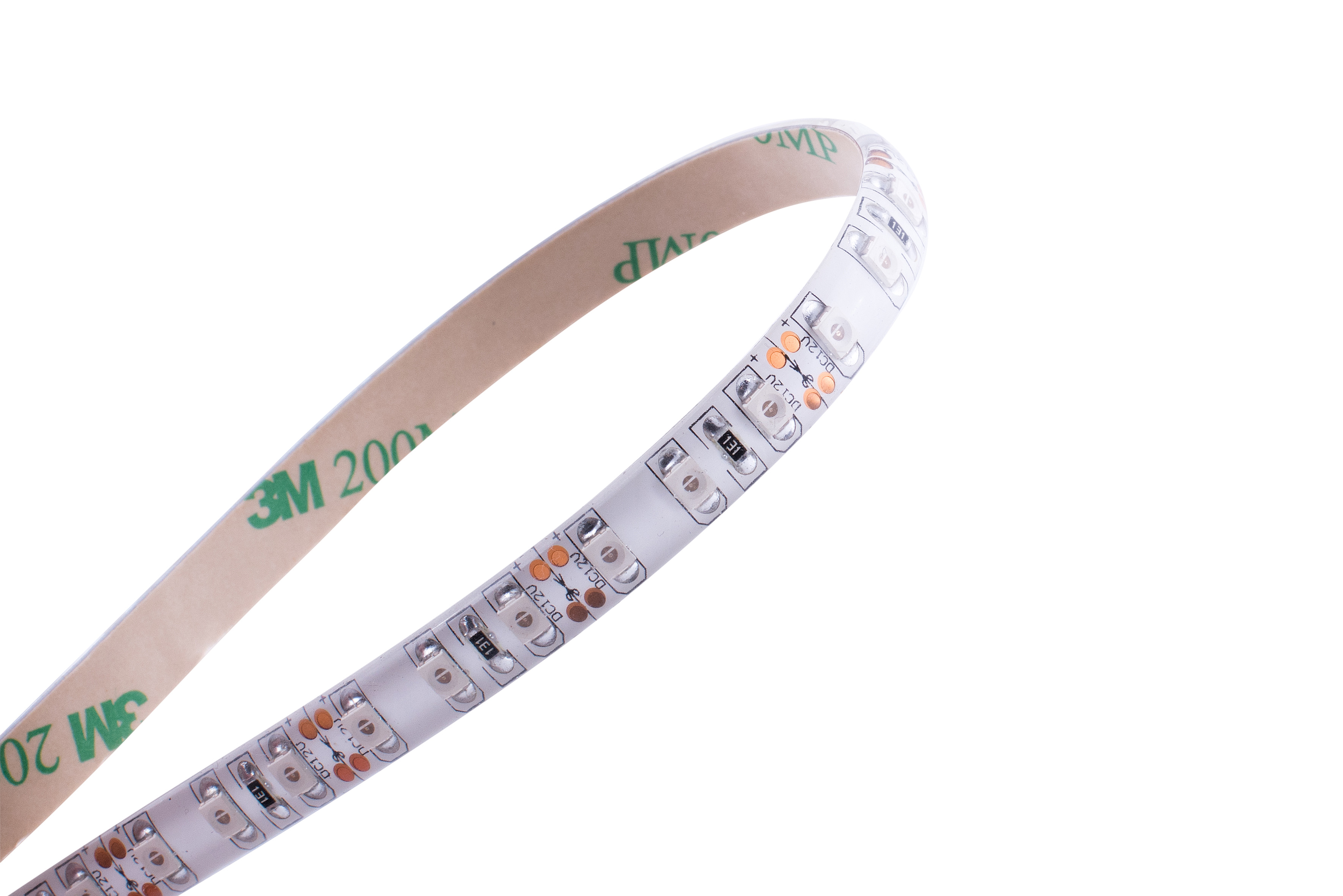 Лента светодиодная стандарт SMD3528 120LED/м 9,6Вт/м 12В IP65 Цвет:Красный (1метр) 3М SWG