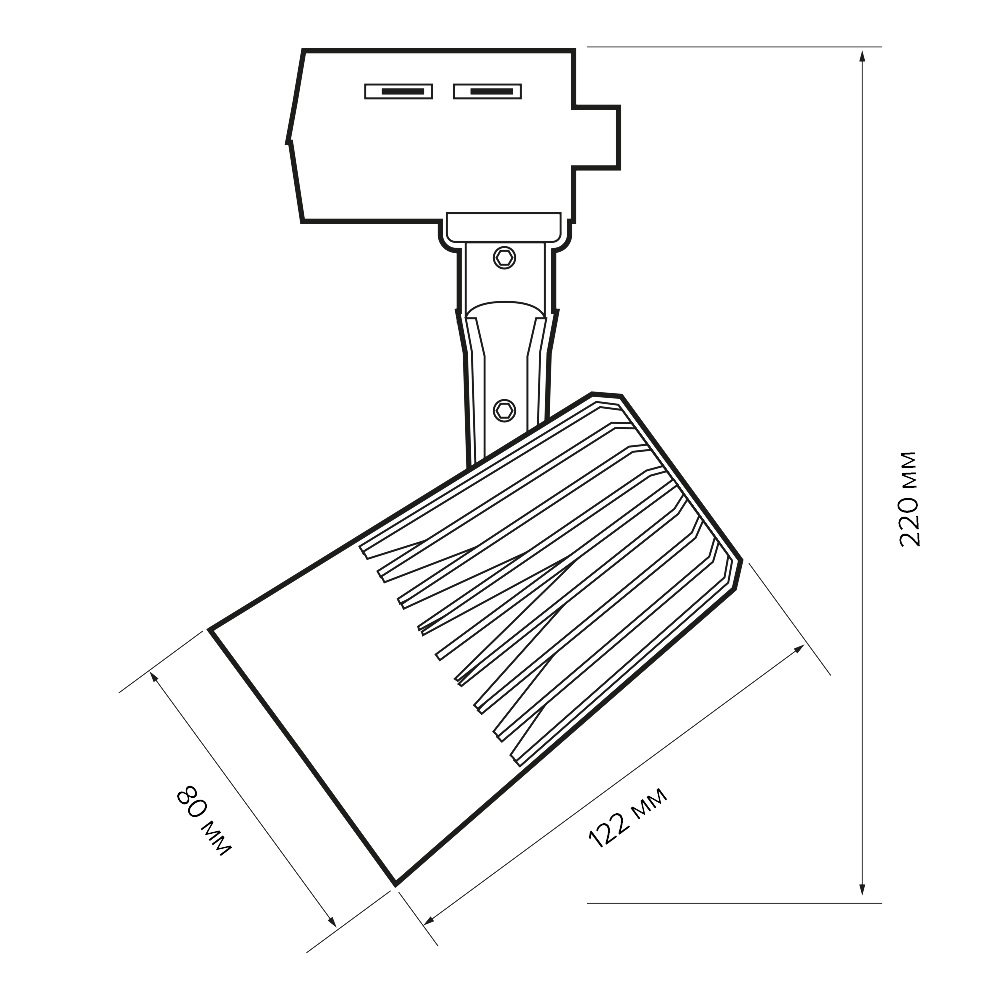 Трековые светильники светодиодные PTR 0130-2 30w 3000K 24° WH IP40 Jazzway