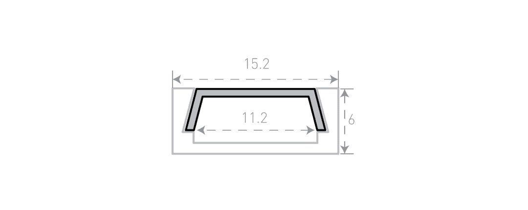 Профиль алюминиевый SWG SF-1506- черный SWG