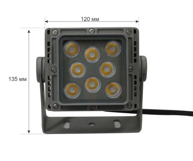 Прожектор светодиодный WR12-220/12 Тёпло-белый (WW) 15гр. SignImpress