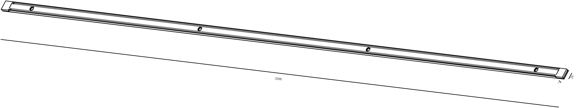 Шинопровод системы SLIM черный TR-SLIM-BL-2M SWG