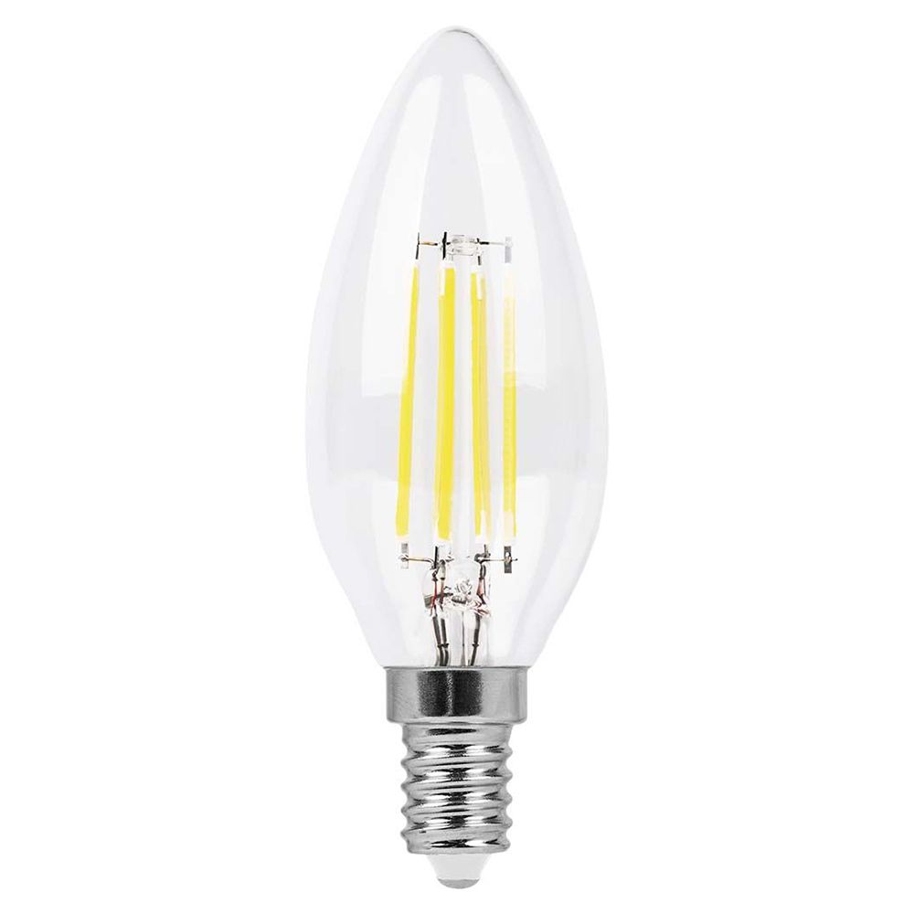 Лампа светодиодная, (5W) 230V E14 4000K, свеча LB-58 Feron