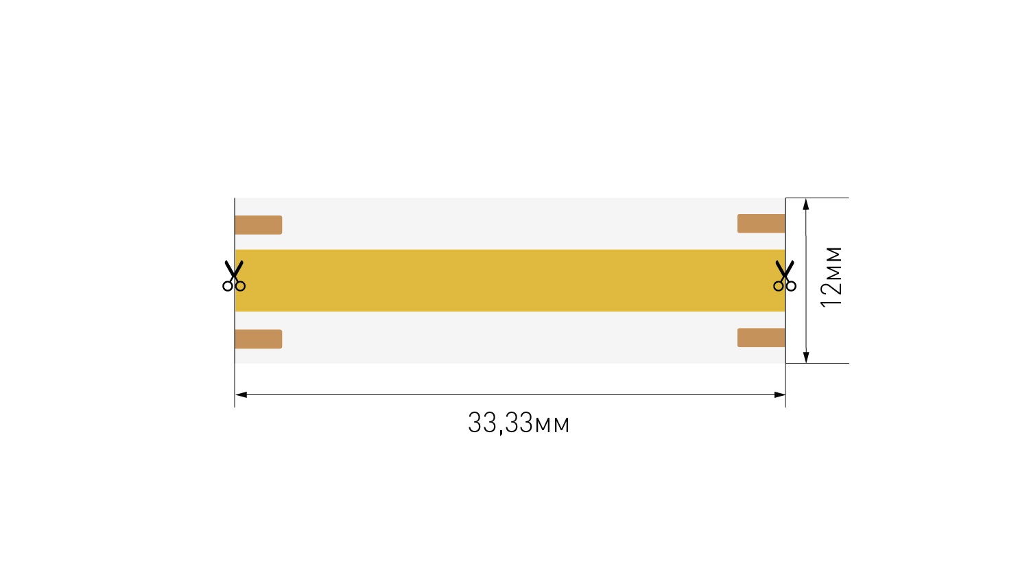 Лента светодиодная 4 в 1 ПРО COB, 840 LED/м, 18 Вт/м, 24В , IP20, Цвет: RGBNW (1м.) SWG 