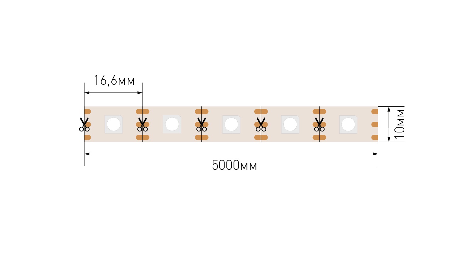 Лента светодиодная ПРО 5050, 60 LED/м, 12 Вт/м, 24В , IP20, Цвет: RGB SPI (1м.) SWG 