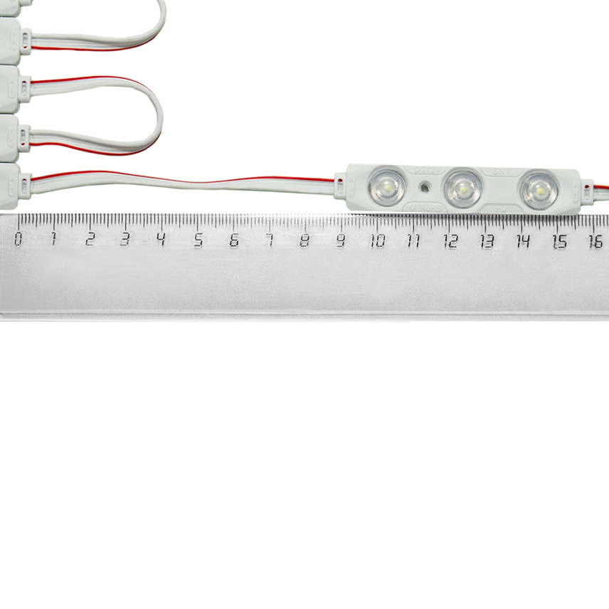 Модуль светодиодный 3 SMD 2835 1Вт 110Лм 6500К (с линзой 160) SignImpress -1шт. SignImpress