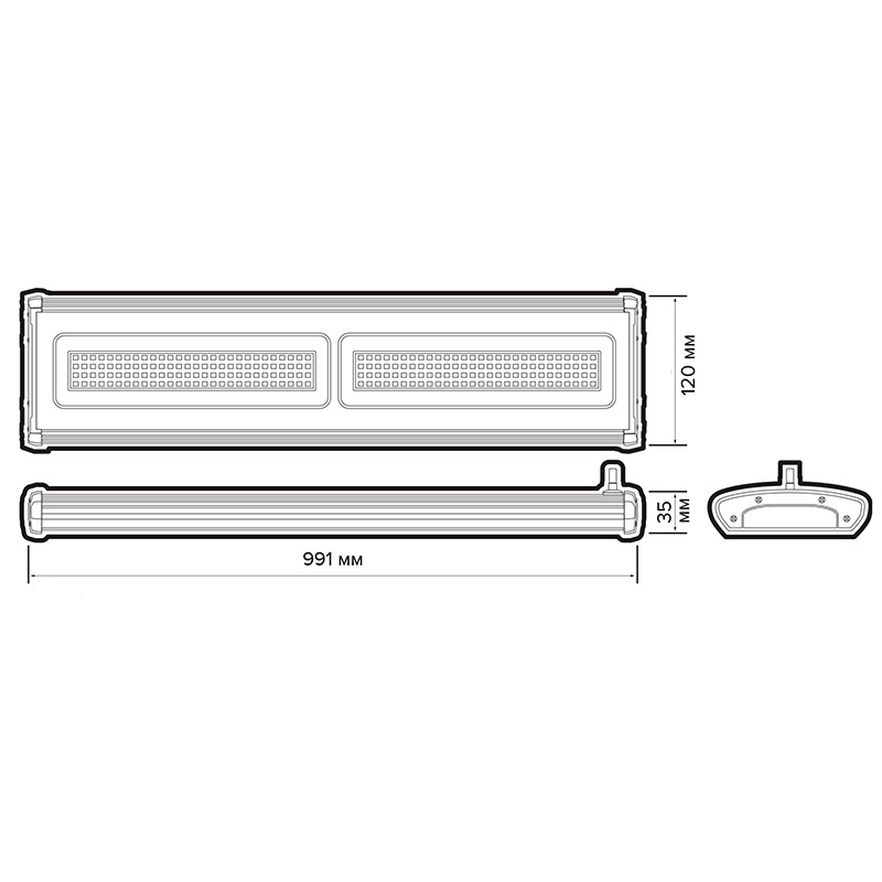 Светильник светодиодный для высоких пролетов PPI-03 200w 5000K 120° IP65 Jazzway