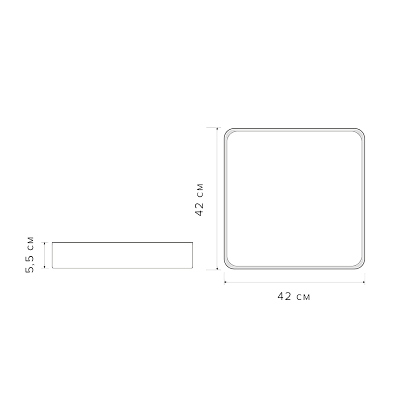 Светильник светодиодный потолочный PPB Scandic-S 54w 4000K GR IP20 Jazzway