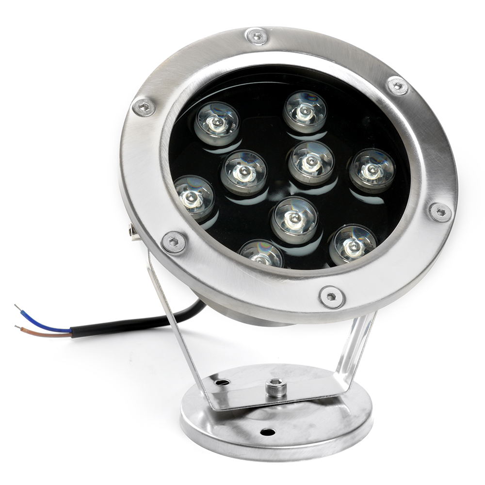 Светодиодный прожектор подводный LL-824, 9W, AC24V, низковольтный, RGB, металлик, 143*75*170mm Feron