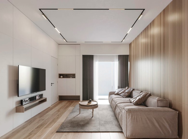 Профиль-трек SMART ONE, для натяжных потолков, 2 м, алюминий, черный TR2022-BK Denkirs 