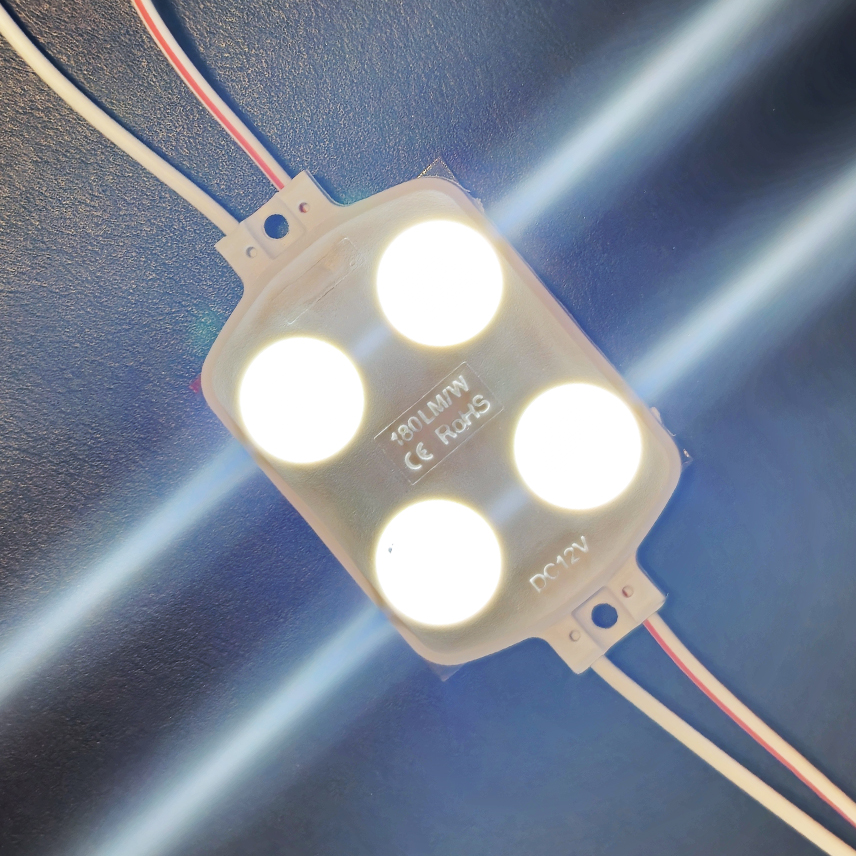 Модуль светодиодный 4 SMD 2835 1,44Вт 260Лм 9000-10000К (с линзой 175) - 1шт. SignImpress