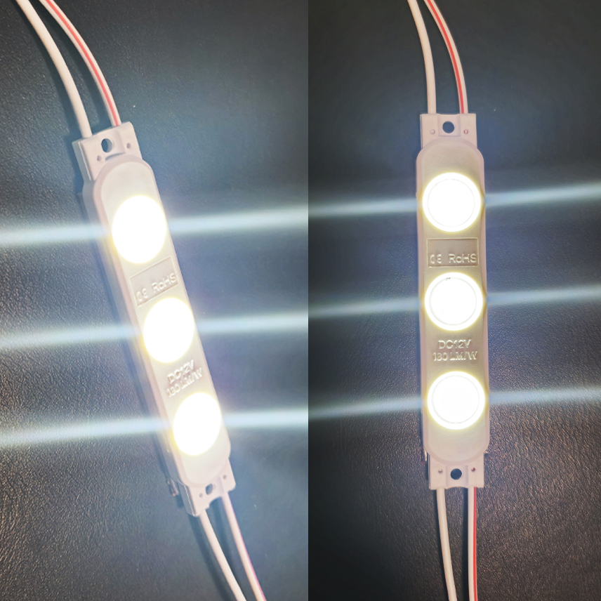 Модуль светодиодный 3 SMD 2835 1,08Вт 195Лм 6500-7000К (с линзой 175) - 1шт. SignImpress