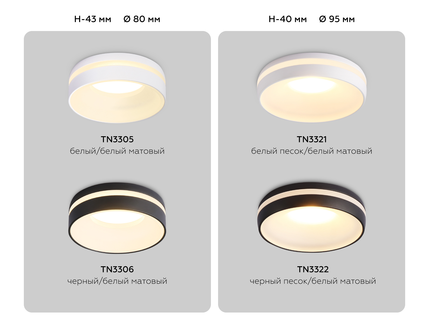 Встраиваемый точечный светильник MR16 TN3305 WH/FR белый/белый матовый Ambrella light