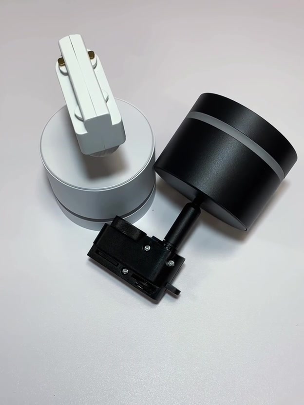 Светильник трековый однофазный наклонный под лампу GX53 с акрилом 020102 Чёрный SignImpress