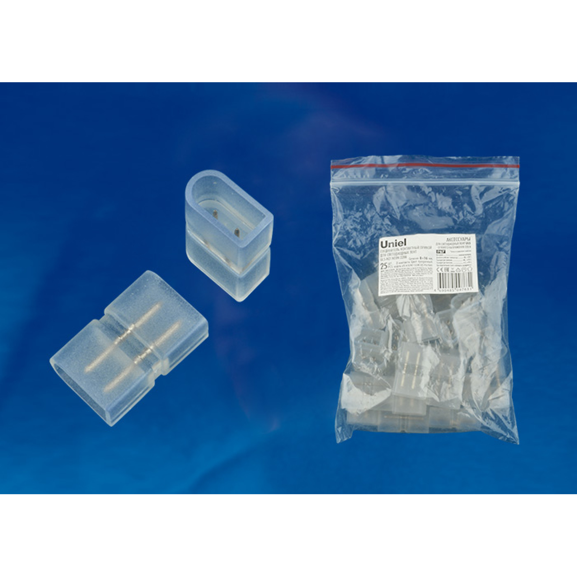 Коннектор I для светодиодной ленты UTC-K-12/N21 CLEAR 025 POLYBAG Uniel