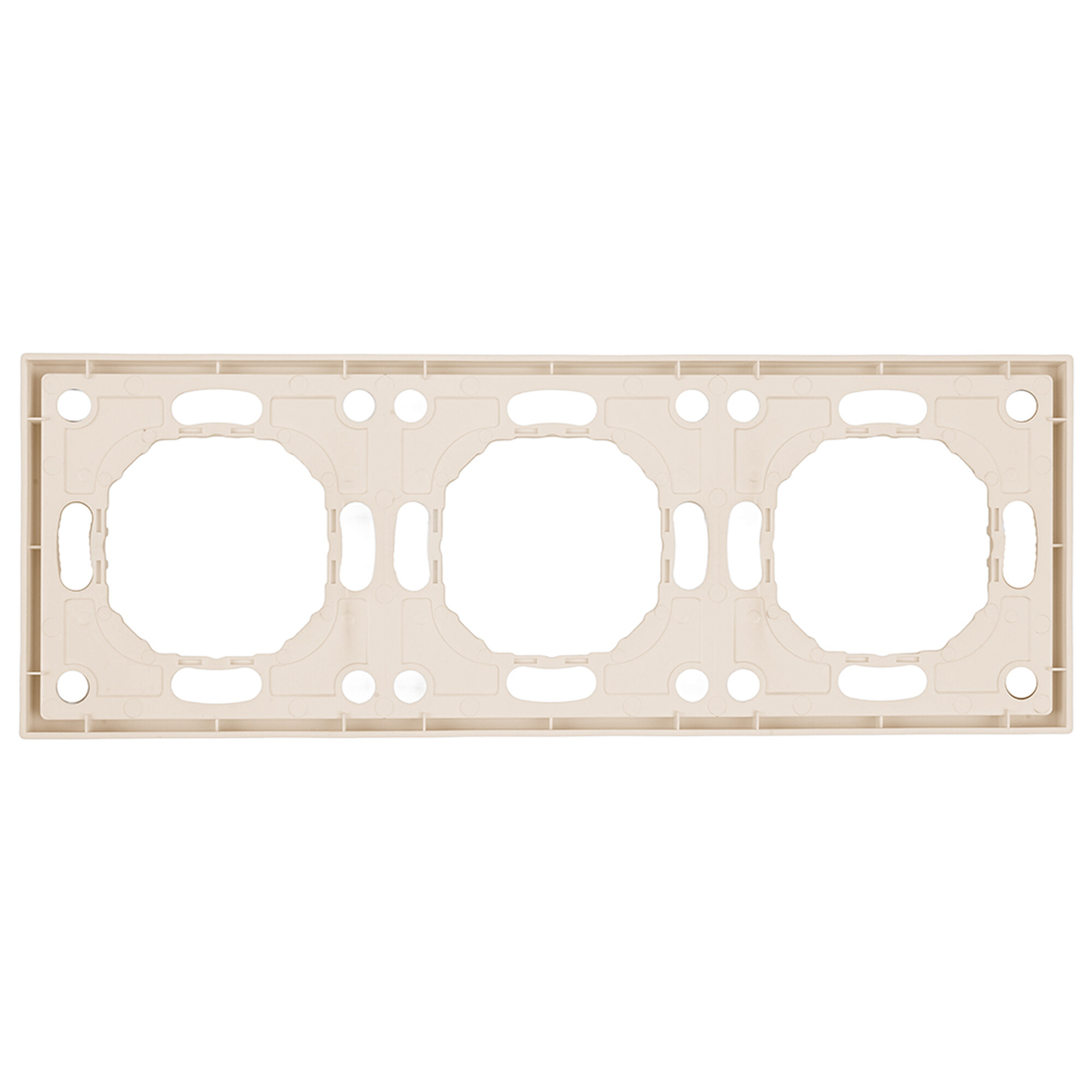 Рамка 3-местная, серия Эмили, PFR00-5003-08, кашемир, soft touch