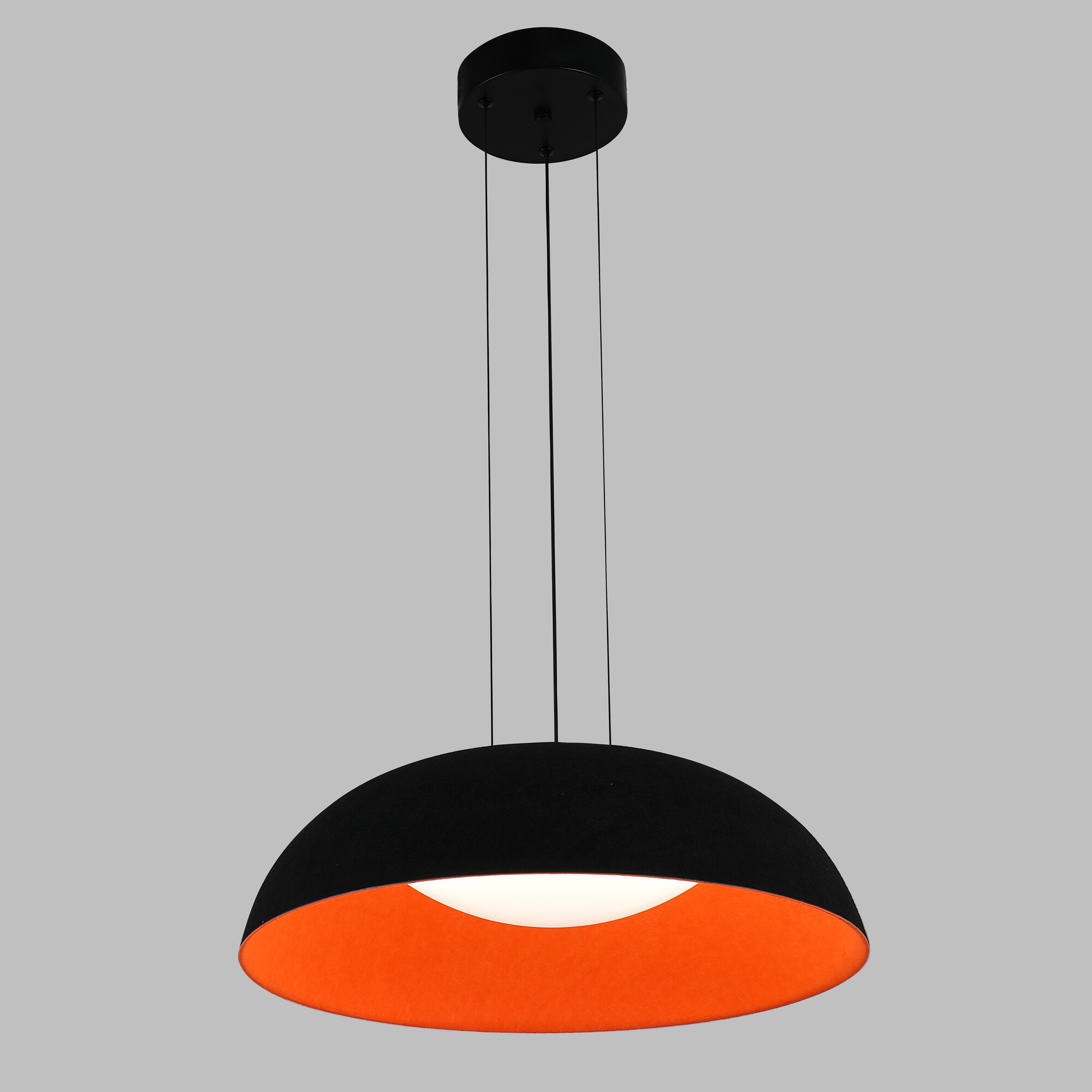Светильник подвесной светодиодный 24 Вт 4320 Лм Чёрный/Оранж Signimpress