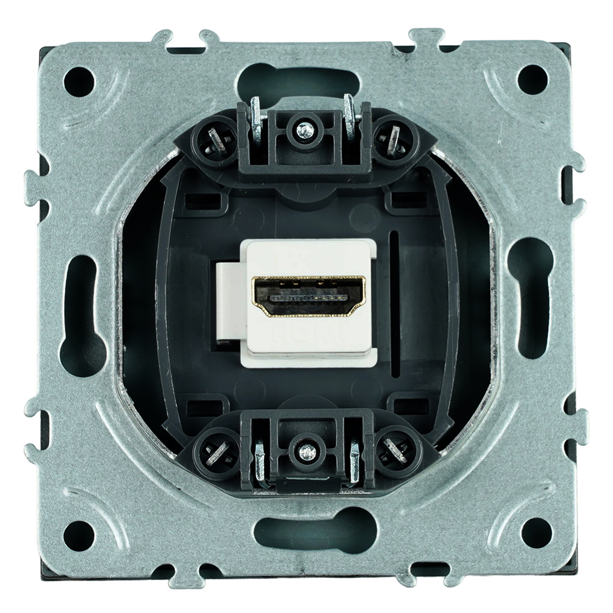 Розетка HDMI 2.0 Type A (механизм), серия Эмили, RST00-5118-05, черный уголь, soft touch