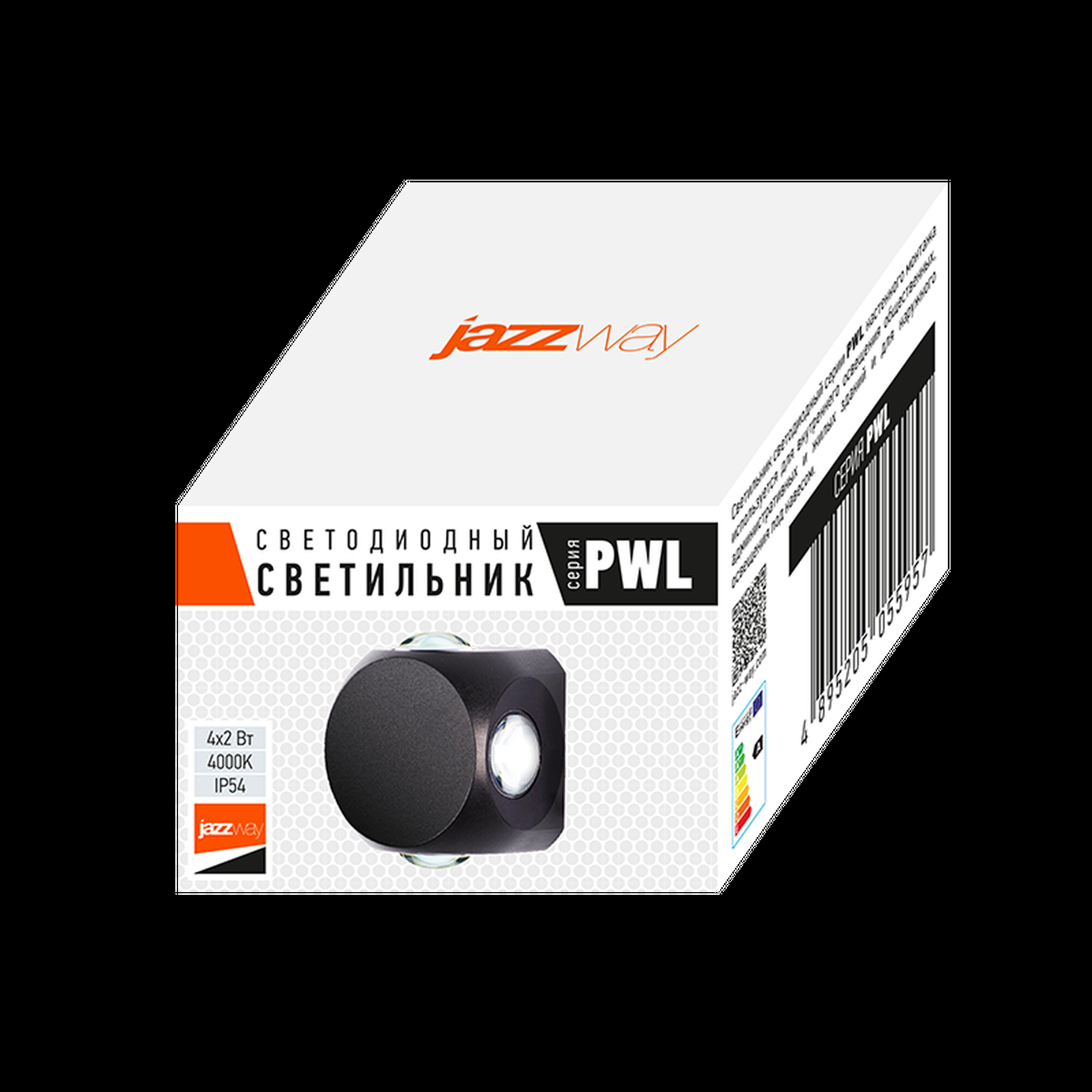 Светильник светодиодный фасадный PWL-07575/80D 4x2w 4000K BL IP54 Jazzway 