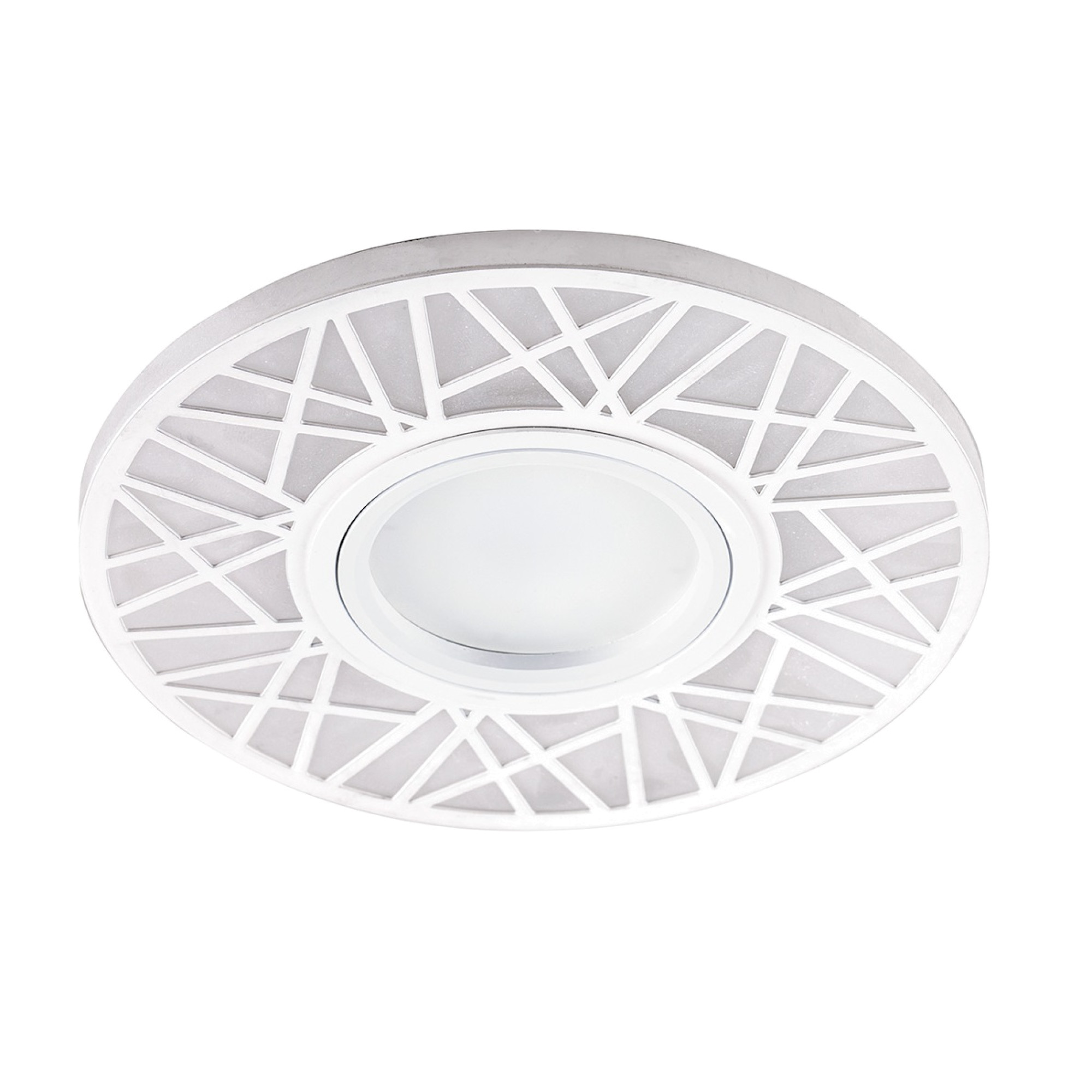 Светильник встраиваемый с подсветкой CD903 15LED 4000K MR16 белый, хром Feron