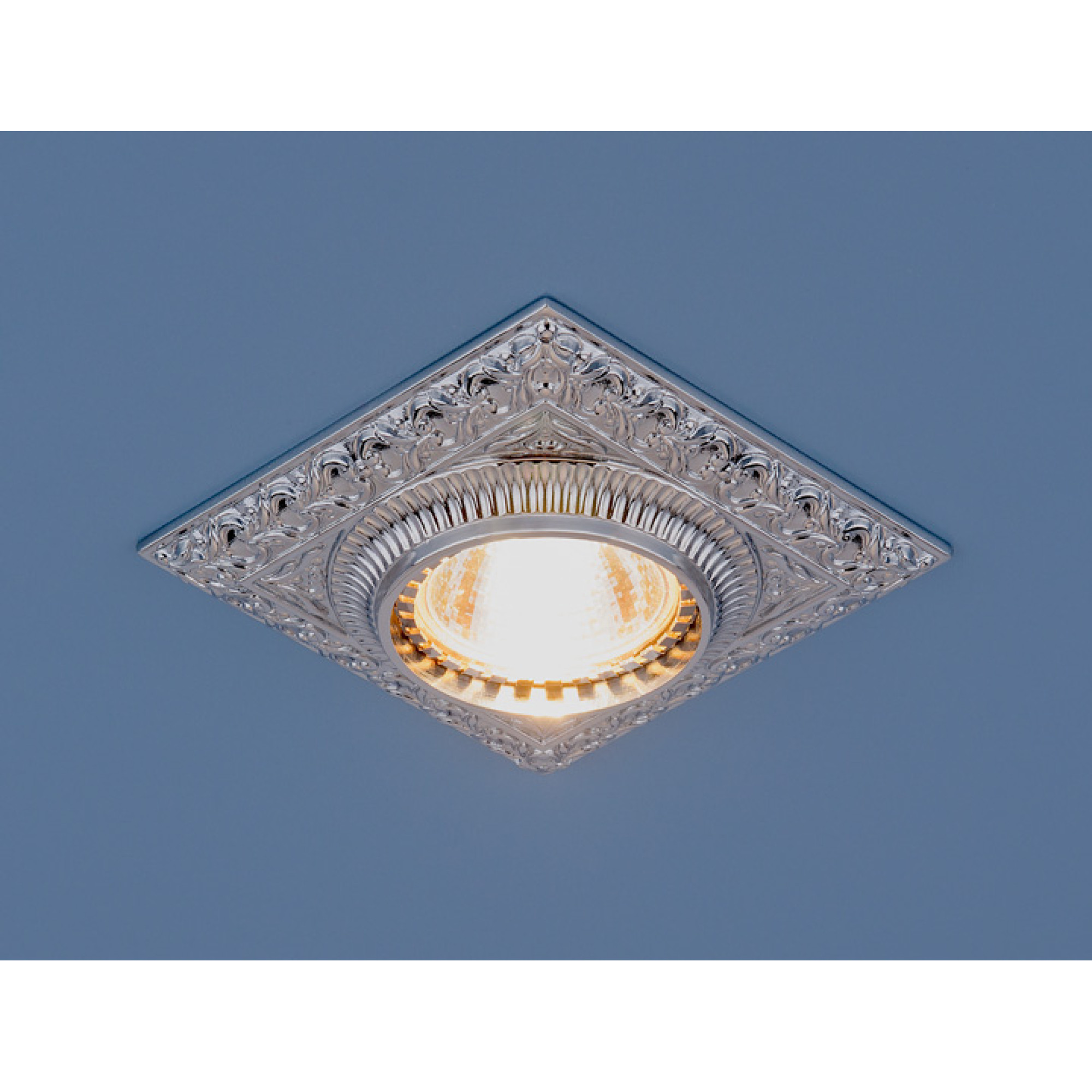 Светильник встраиваемый квадрат 4104 MR16 хром Elektrostandard (распродажа)