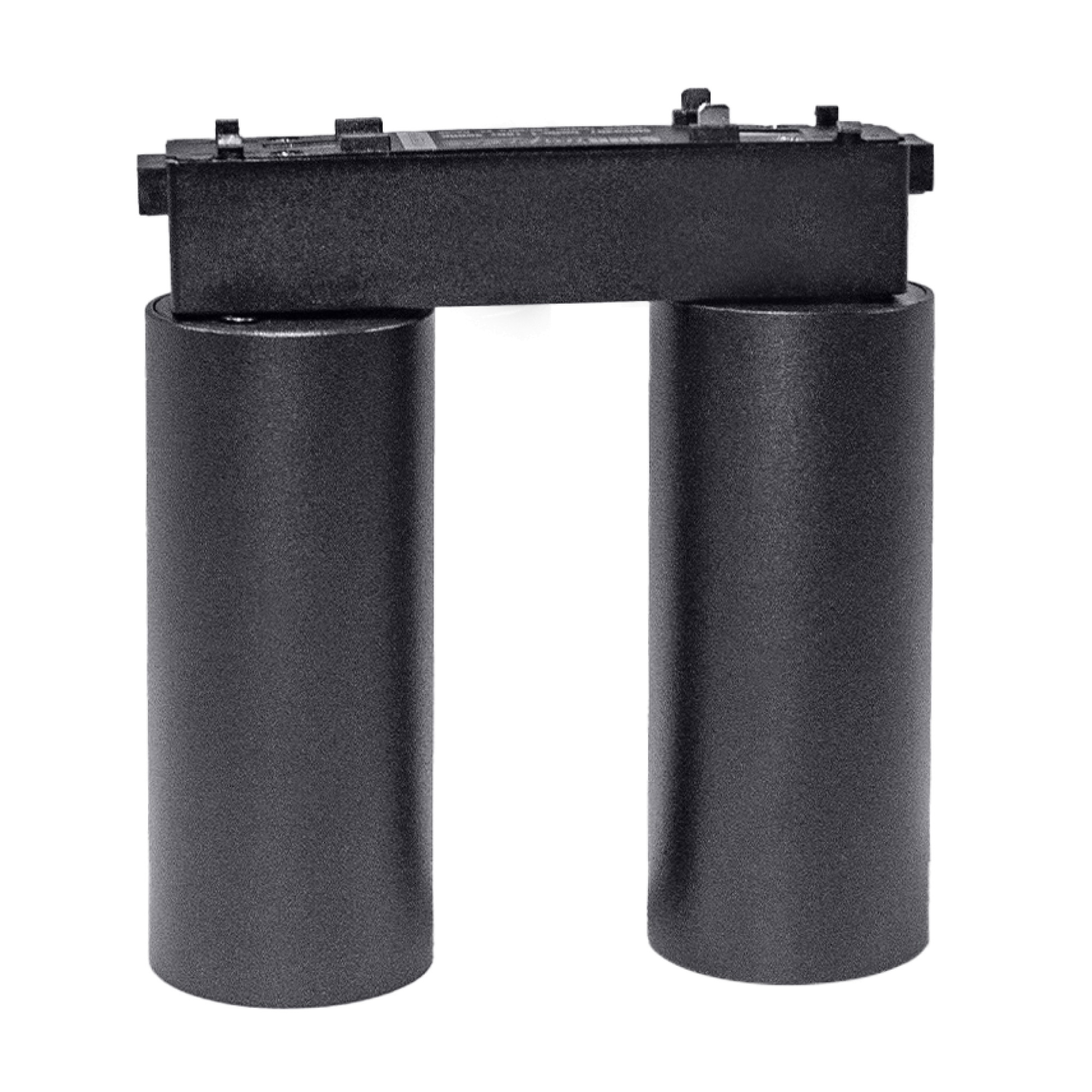 Светильник трековый 1фаза магнитный Inclin-1 двойной Bridgelux 48В 18Вт 4000К Чёрный 3г SignImpress