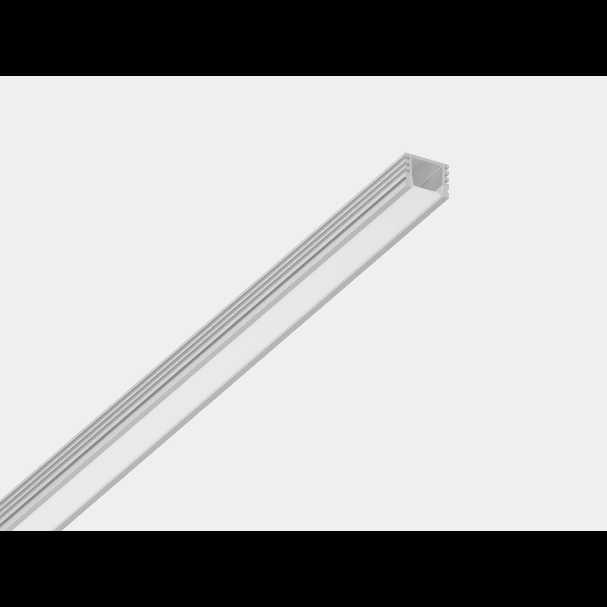 Алюминиевый профиль SF-1612, профиль накладной глубокий 3м, SF-1612-3MT SWG