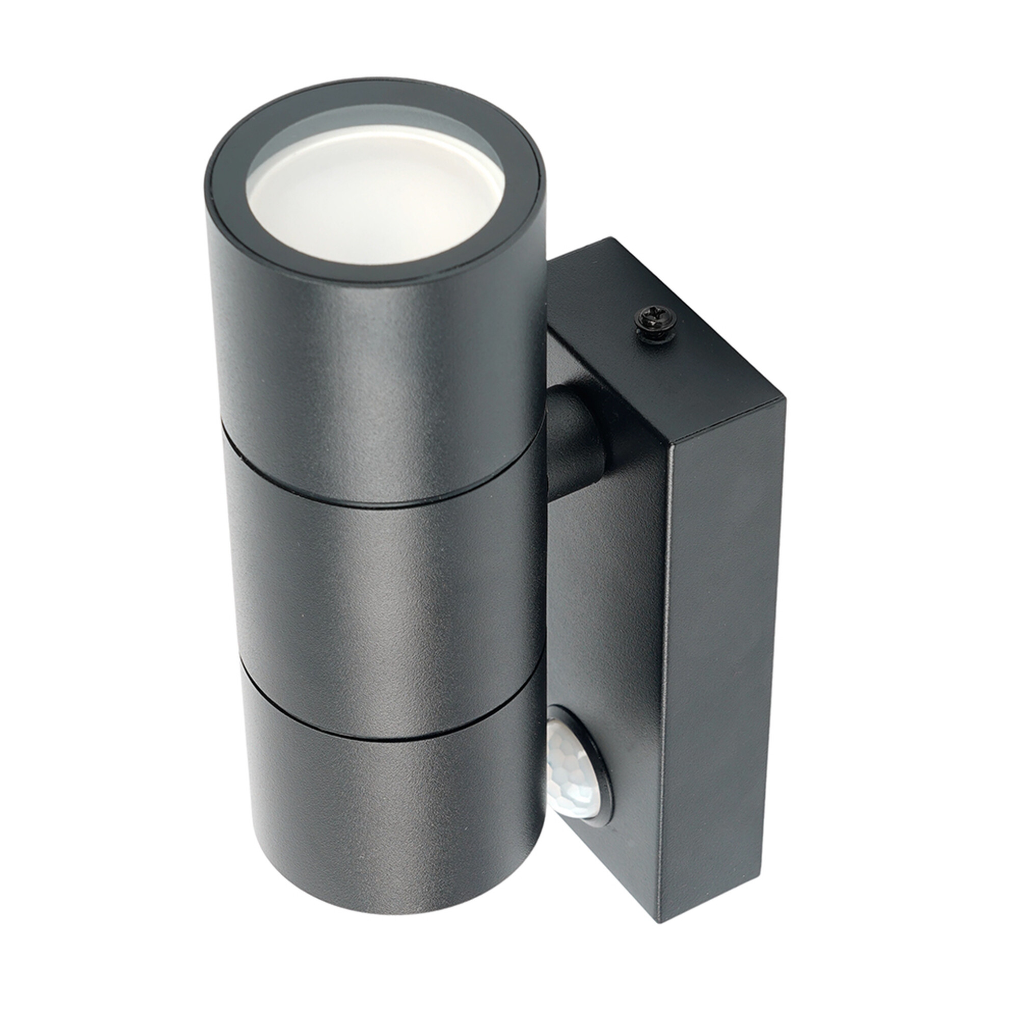 Светильник садово-парковый, 220-240V 2*GU10, DH0713, черный с датчиком освещенности/движения Feron