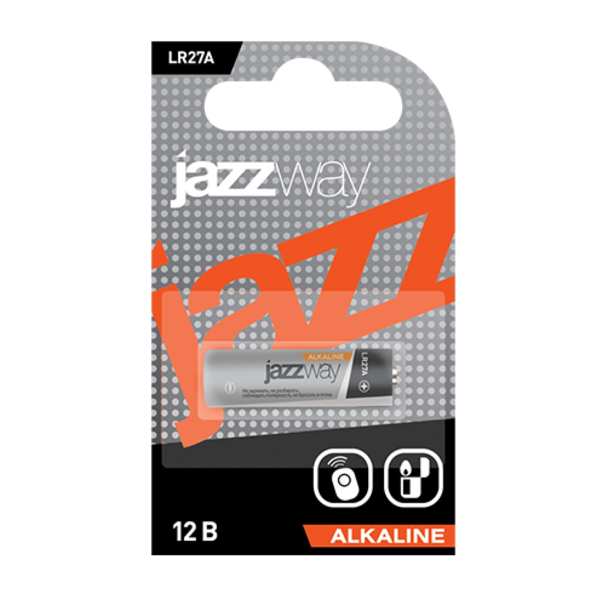 Батарейка спец. LR 27A JAZZway Alkaline BL-1 - 1шт.