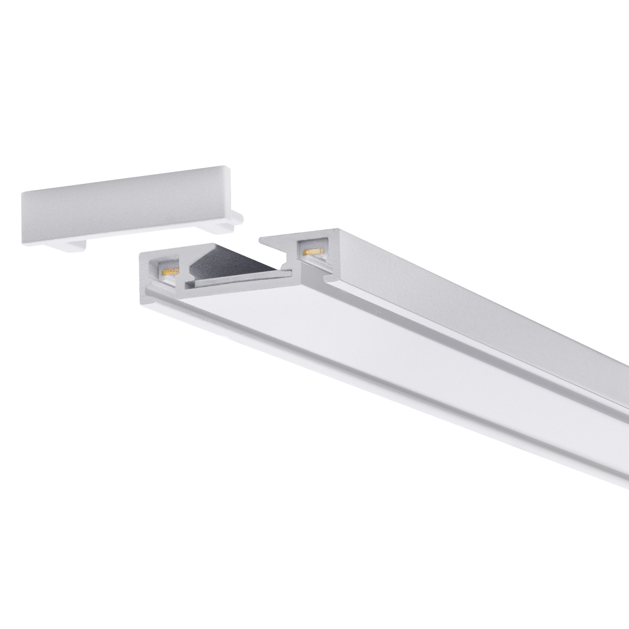 Шинопровод 1фаза накладной Ultra Thin 24/48В для магнитных треков Белый 2м SignImpress
