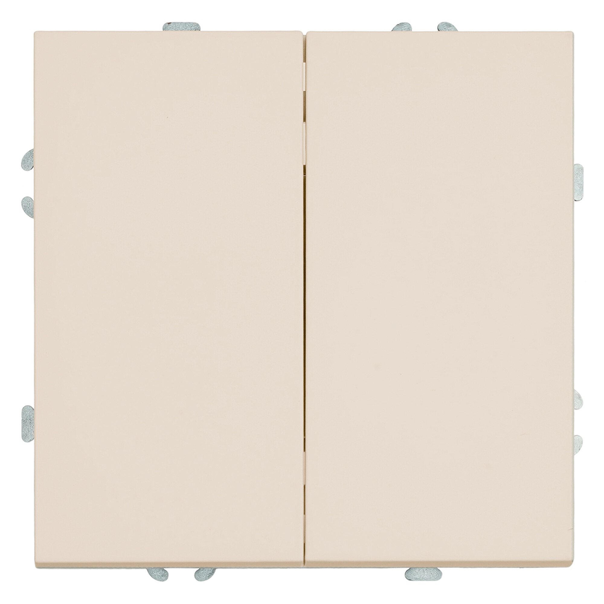 Выключатель 2-клавишный (механизм) 250В, 10А, серия Эмили, RSW10-5104-08, кашемир, soft touch