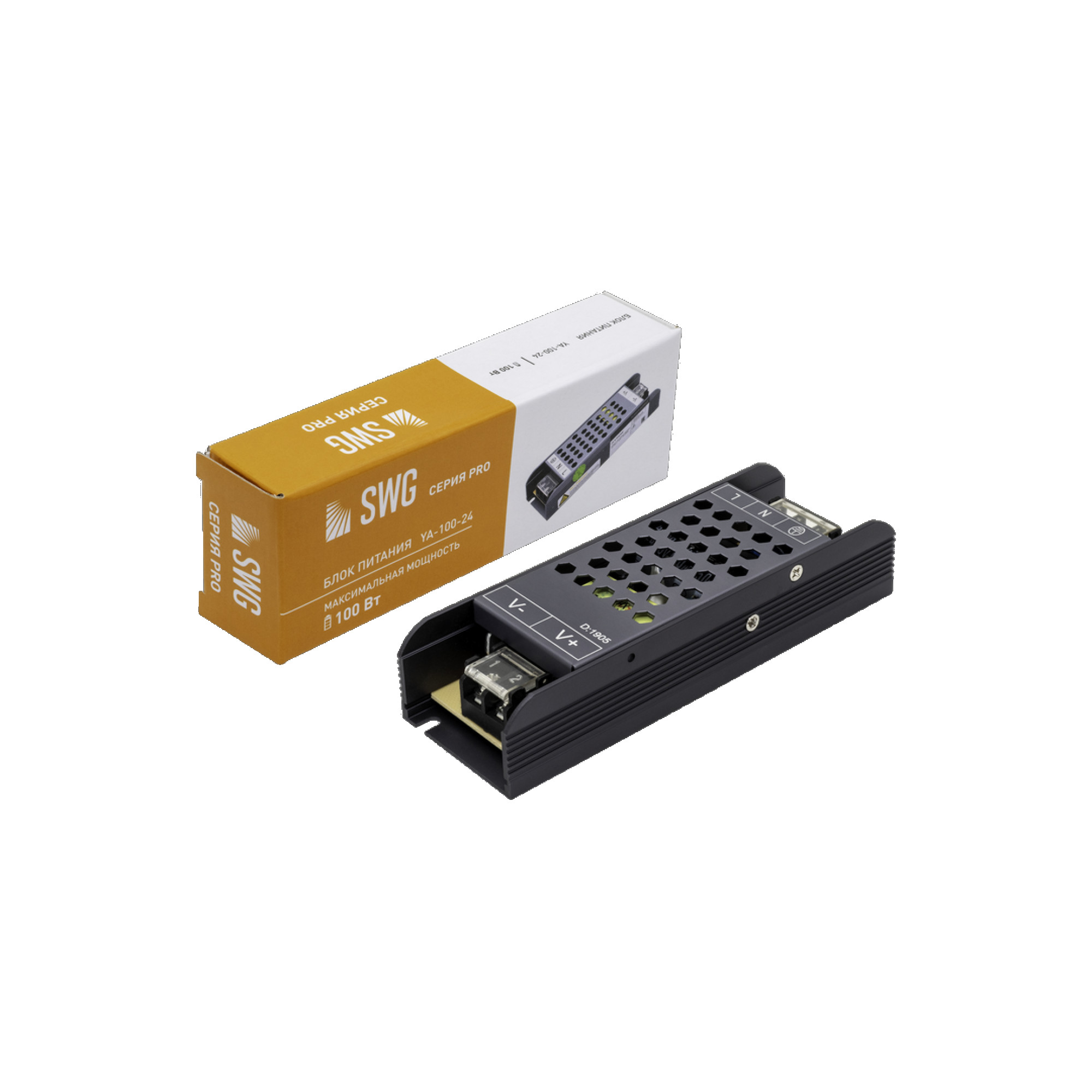 Блок питания LUX компактный, 24В, 100Вт, IP20  SWG