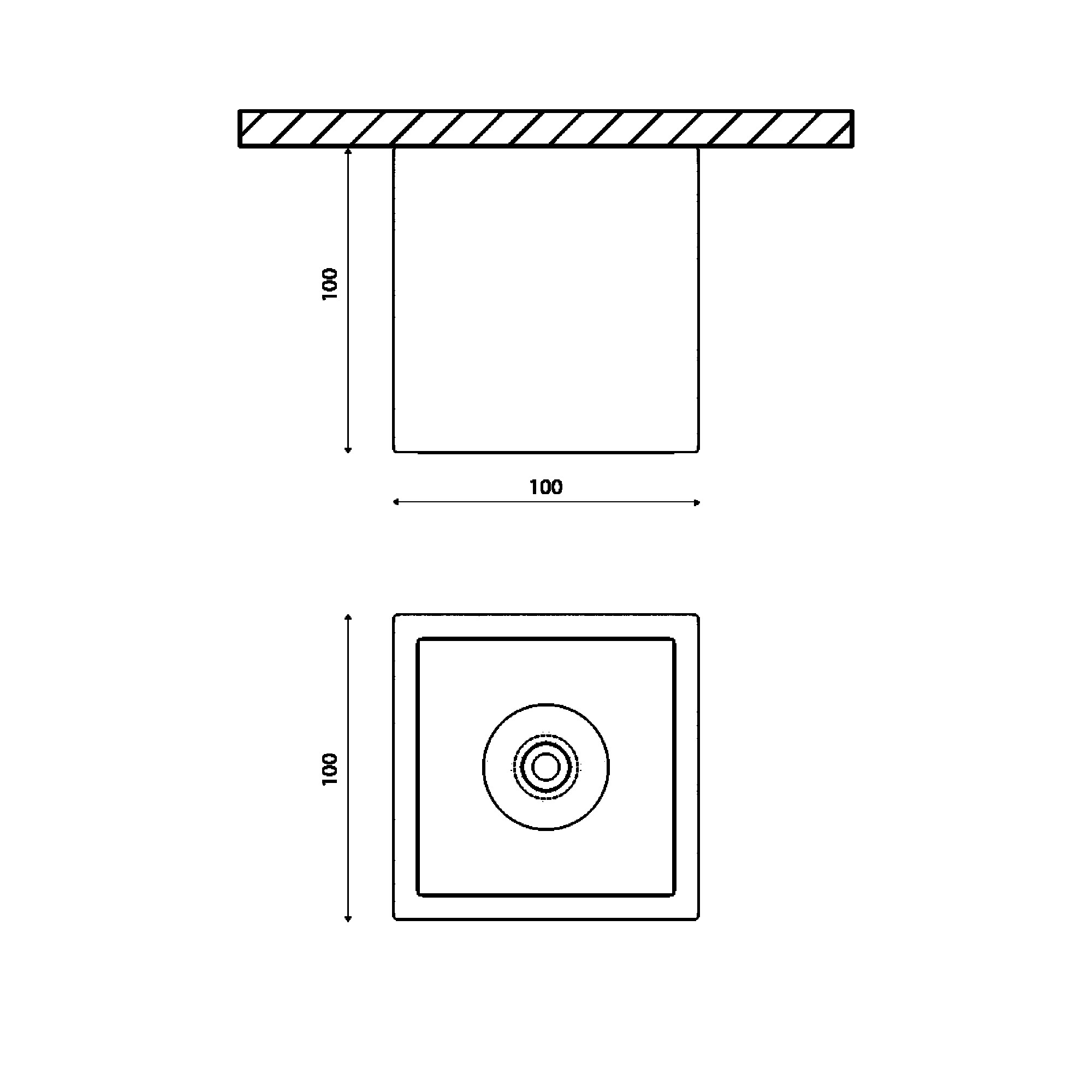 Светильник накладной квадрат DL-SPL Белый 18Вт IP20 Теплый белый (3000К) SWG