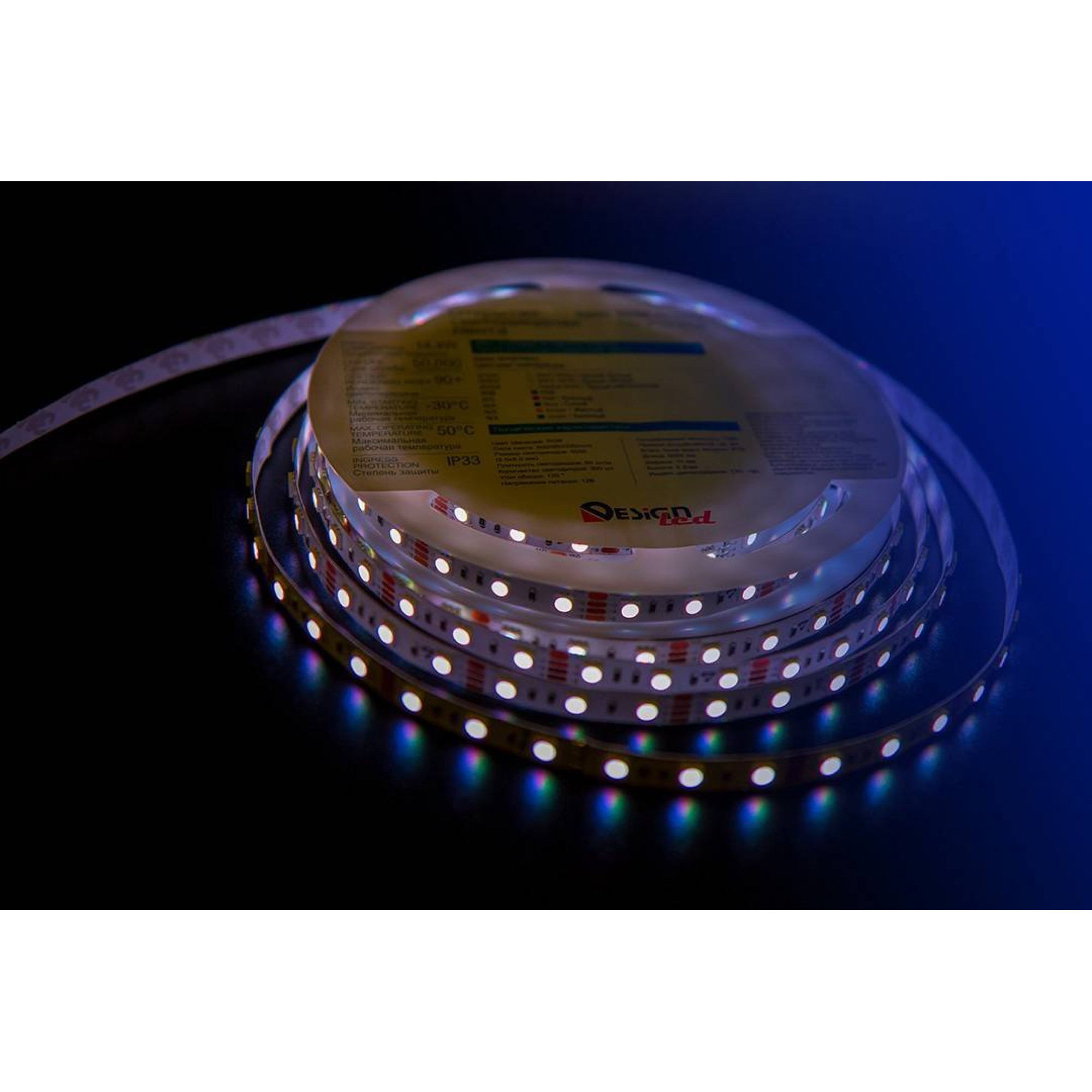 Лента светодиодная LUX5050 60LED/м 14,4Вт/м 12В IP33 Цвет:RGB (K) (1метр) SWG