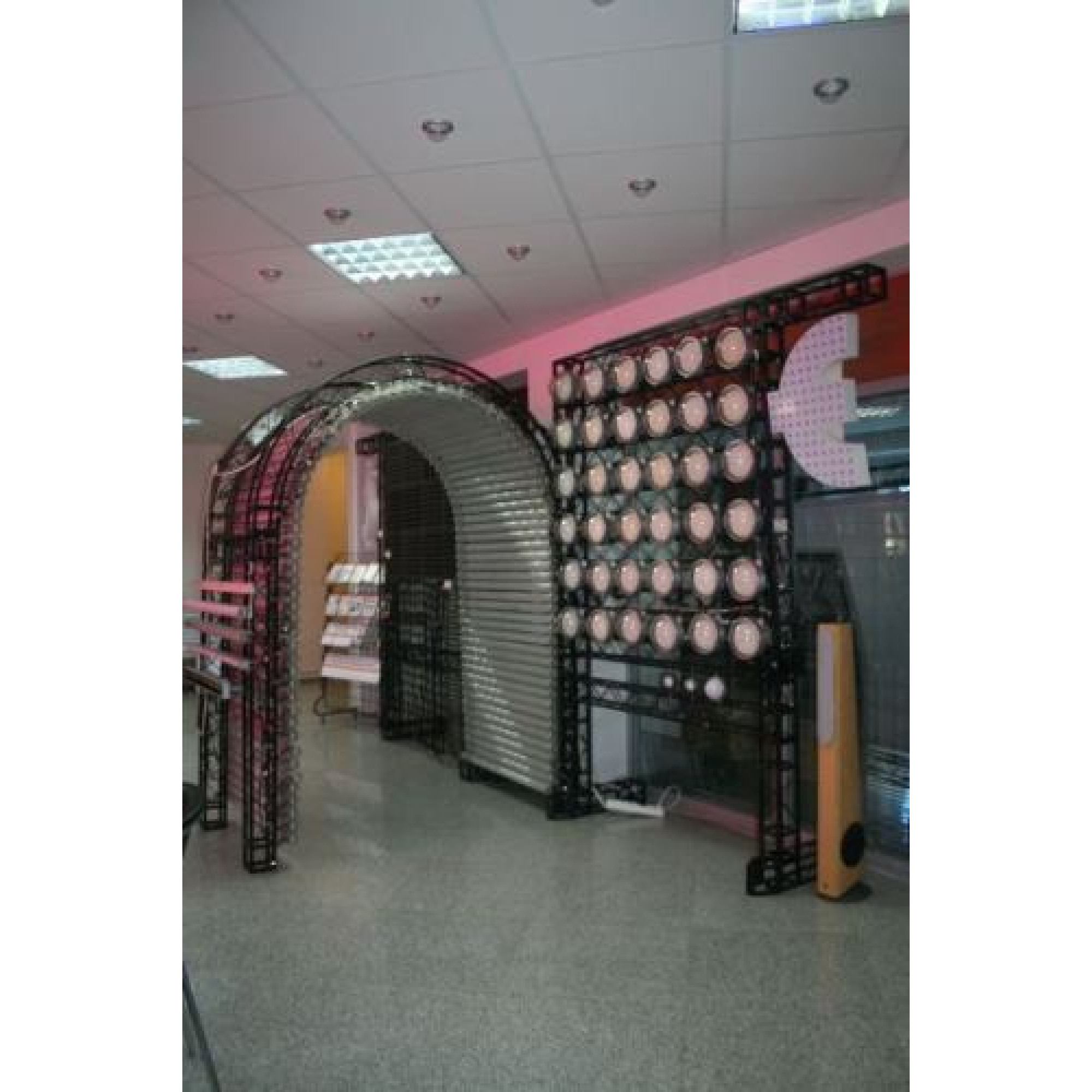 Фермы металлические Circle 1/4 12*12*100см, цвет черный, SignImpress