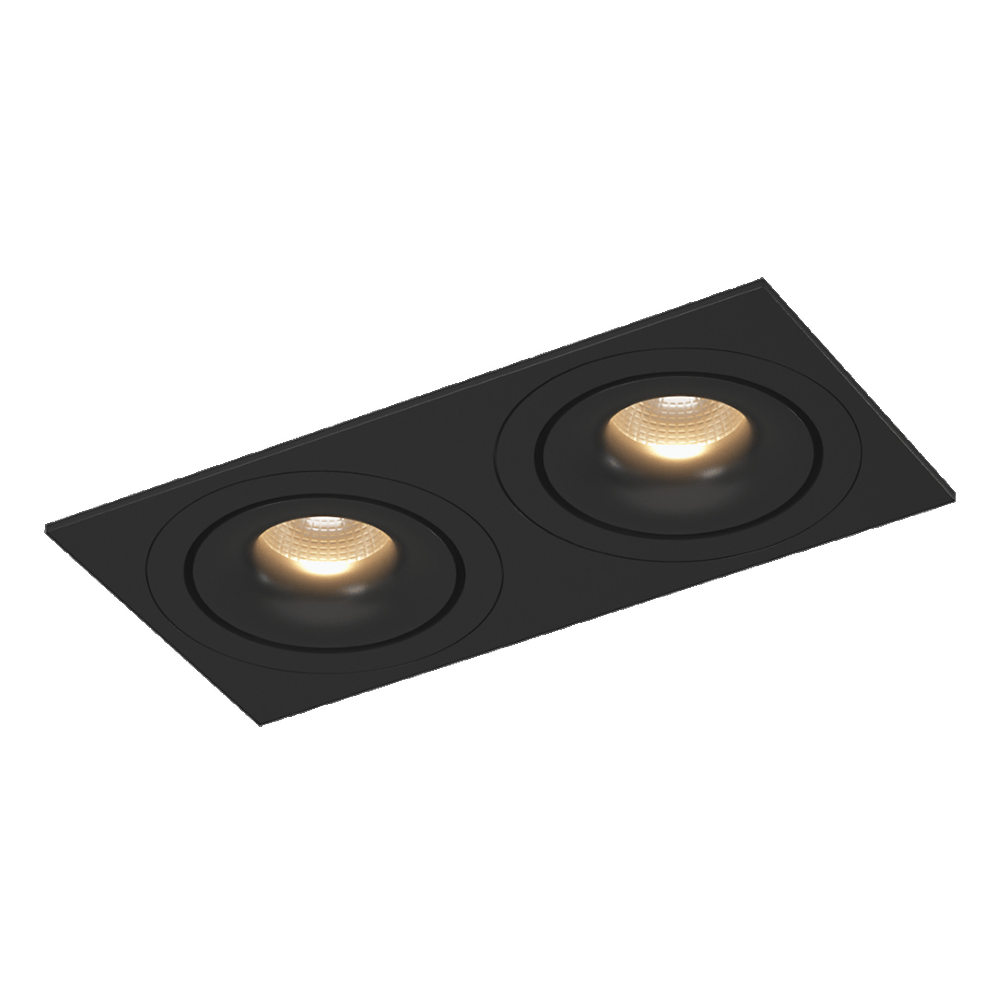 Рамка двойная квадрат для COMBO 4, черная SWG