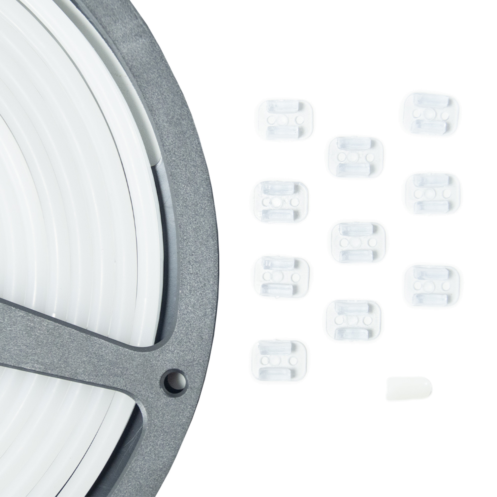 УЦЕНКА Неон гибкий ПВХ SMD2835 12В 110д/м 9Вт Белый 6*12мм рез1диод IP65 5м SignImpres