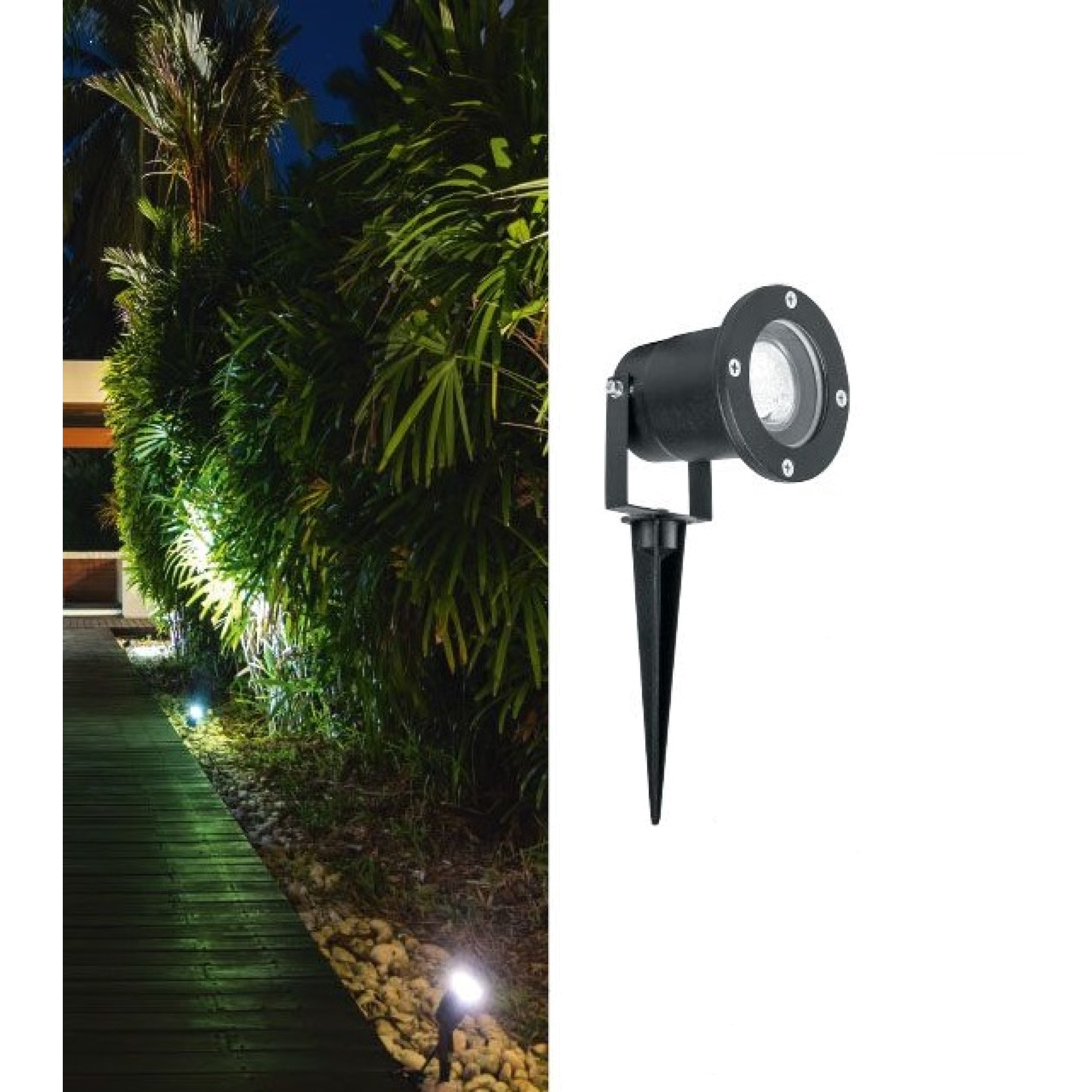 Светильник садово-парковый, 7W 4000K 230V JCDR GU10, SP3735 Feron