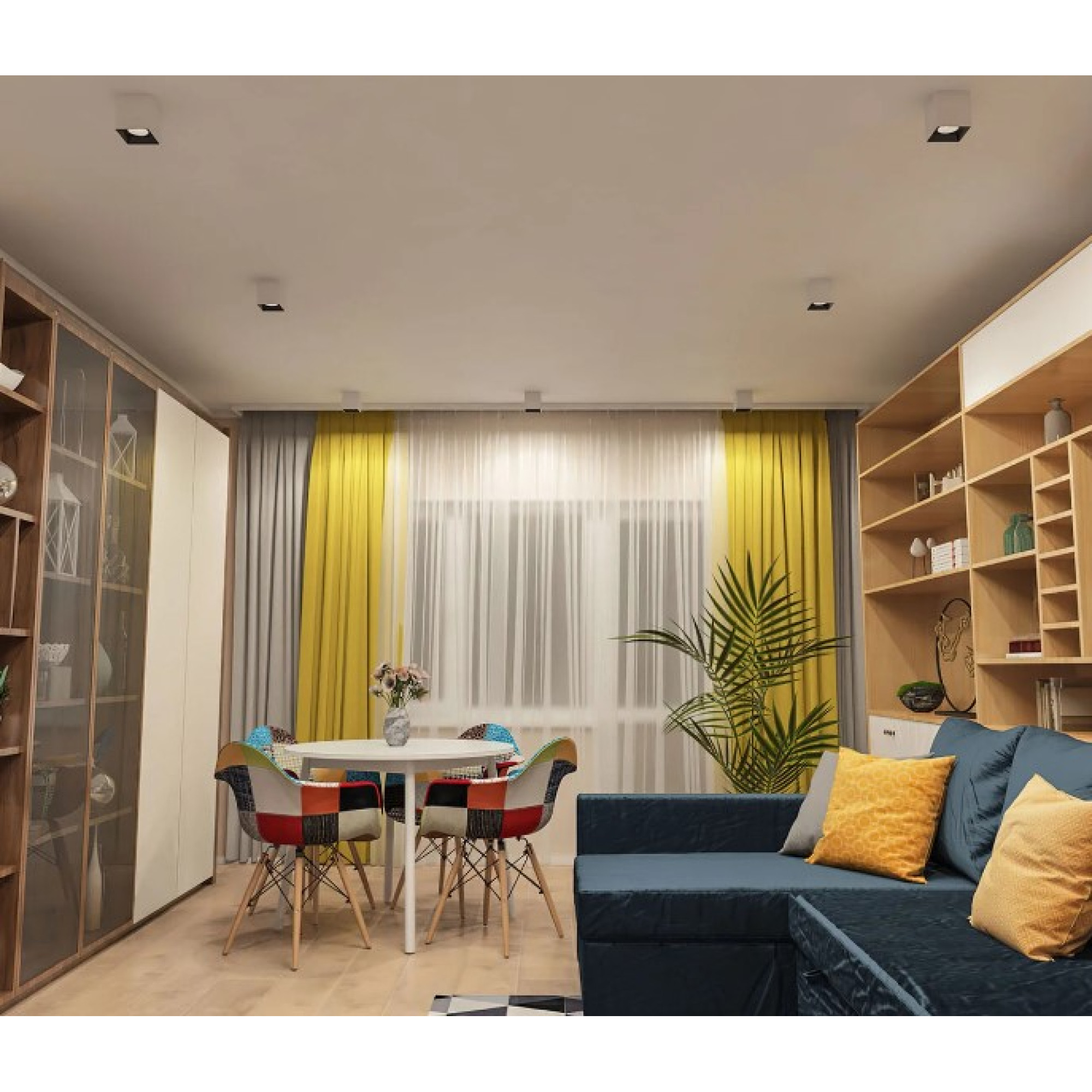 Точечный накладной светильник DK3080-WB+WH Denkirs