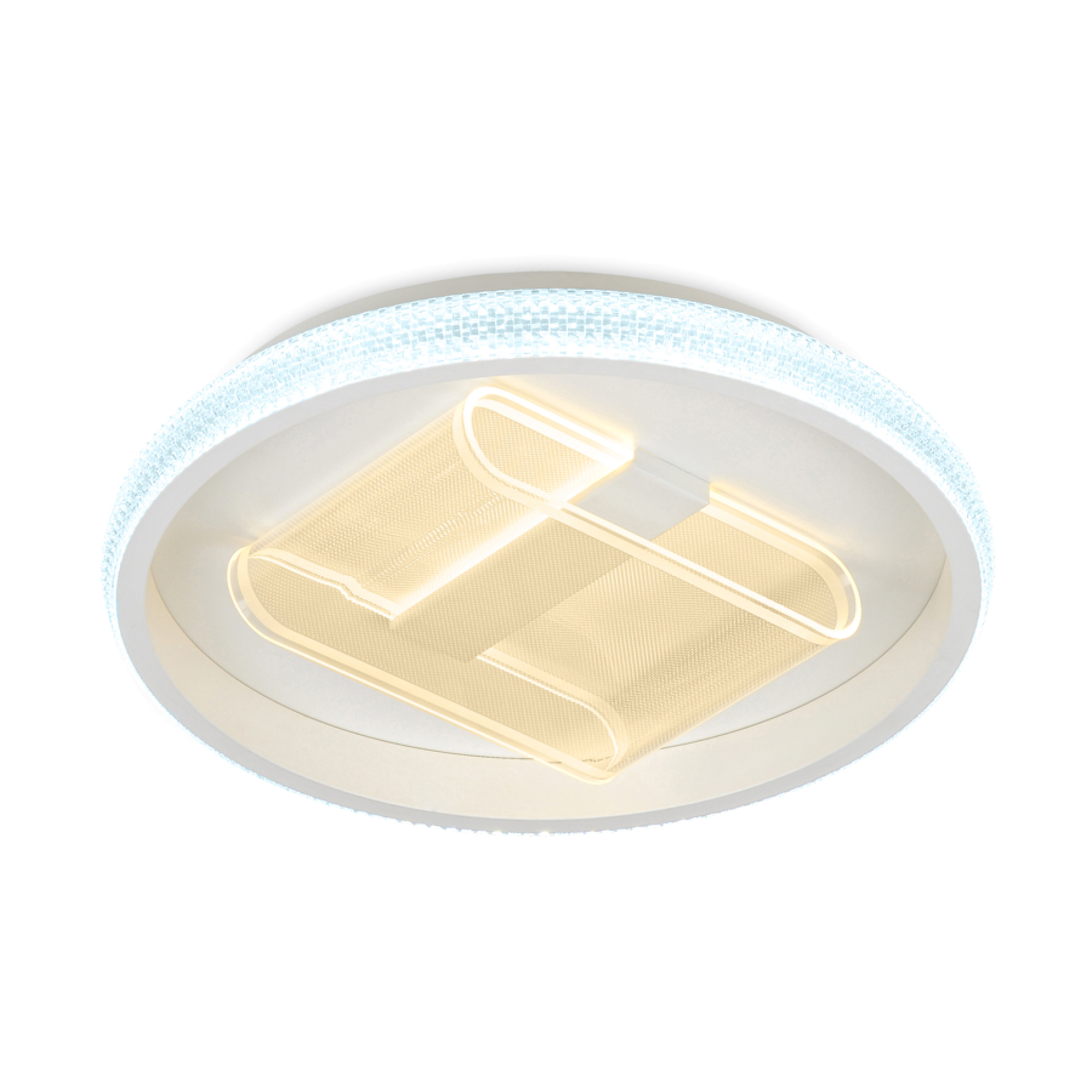 Потолочный светодиодный светильник с пультом FA600 WH белый 66W D470*90 Ambrella light 