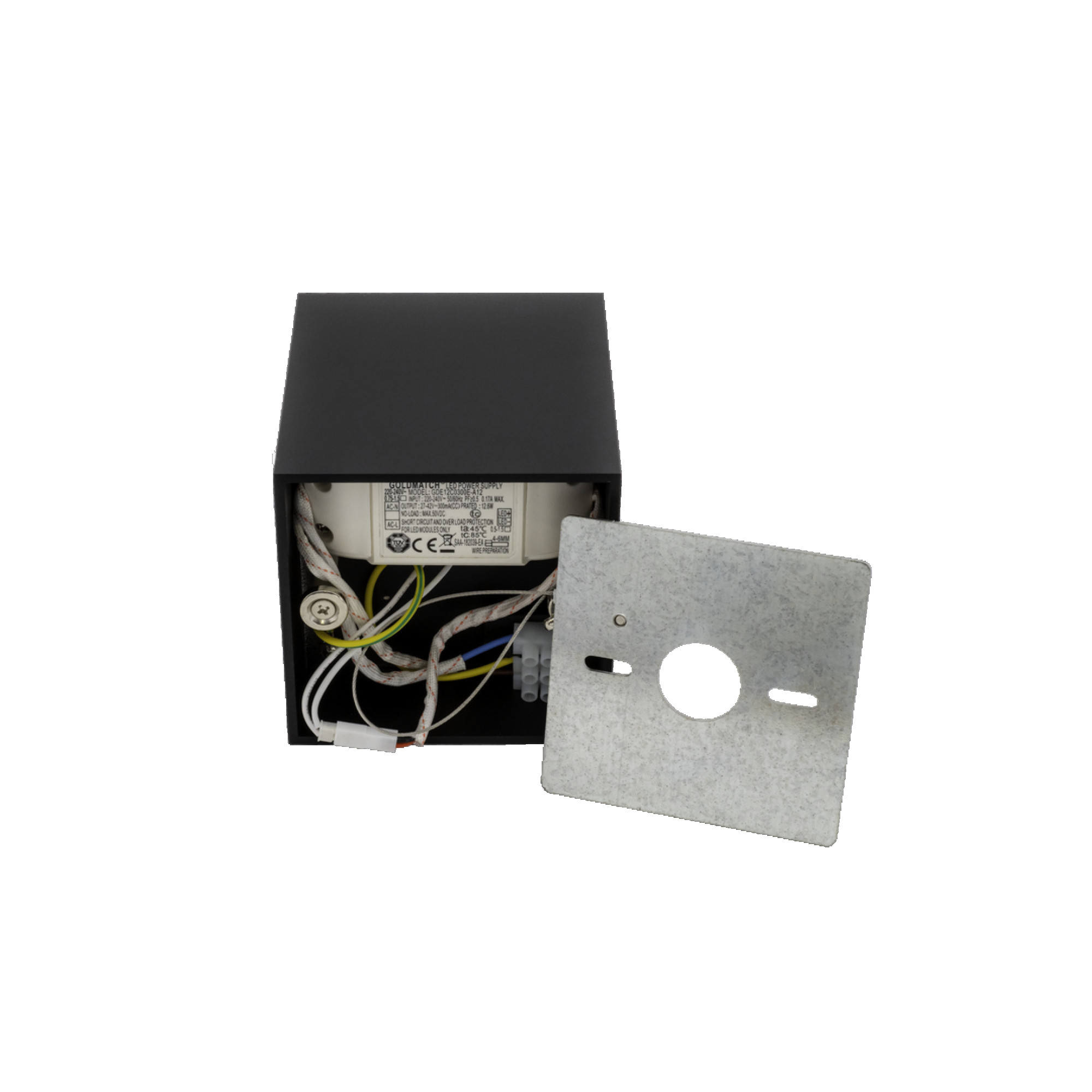 Светильник накладной квадрат GW, черный, 10Вт, IP20, Нейтральный белый SWG