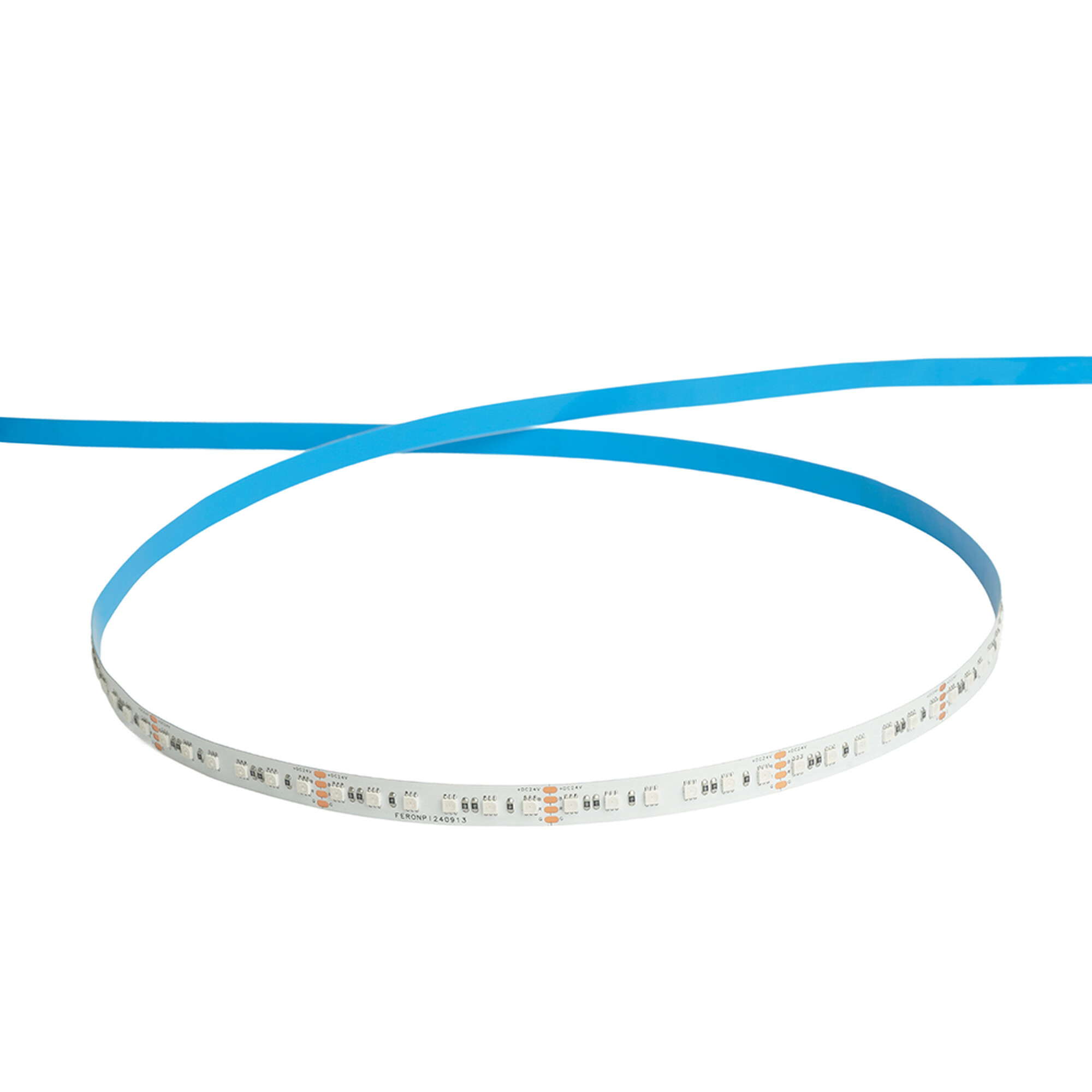 Лента светодиодная 120SMD(5050)/м 11Вт/м 24V 5000*10*1.5мм RGB, LS501 Feron