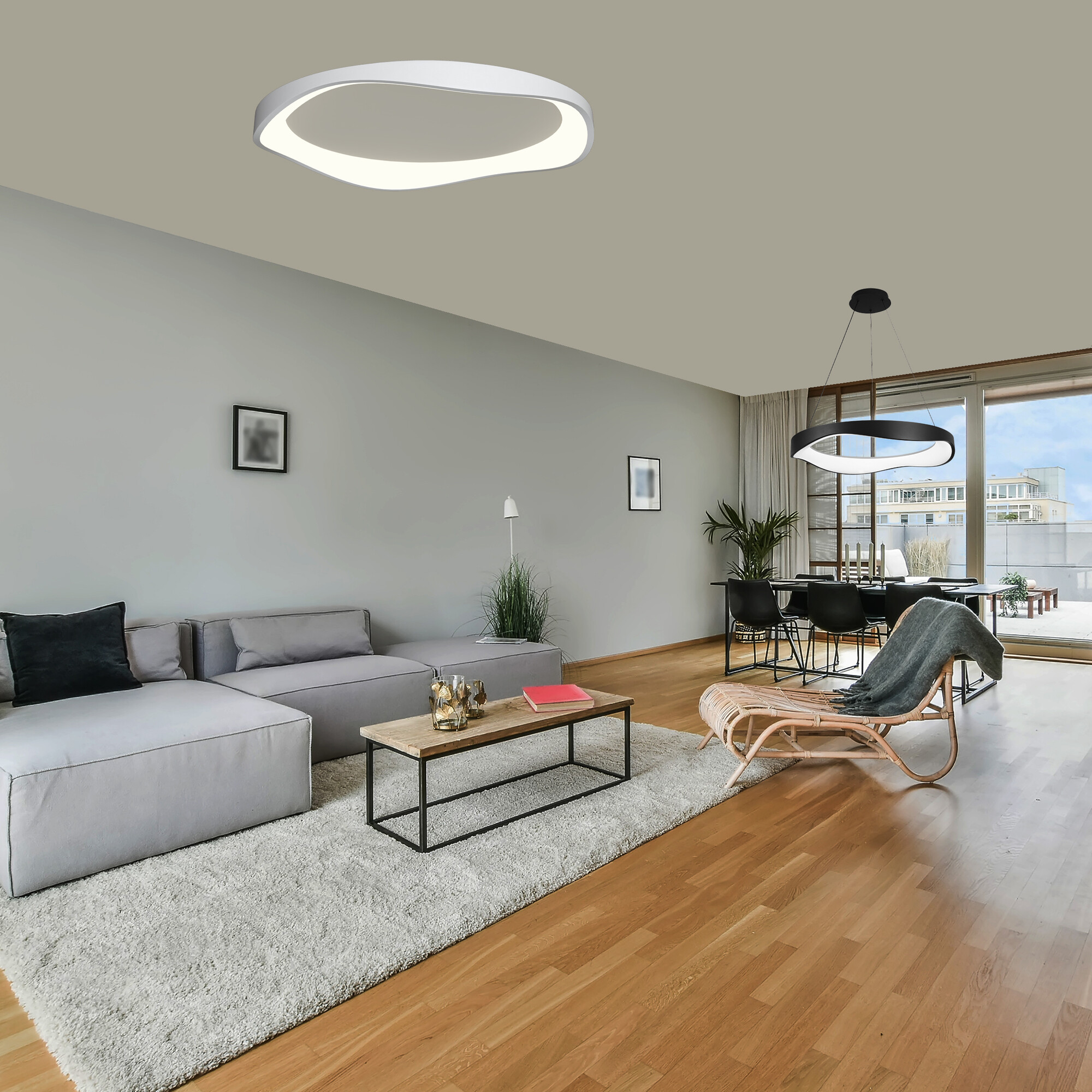 Светильник подвесной светодиодный 33 Вт 6000 Лм Чёрный Signimpress