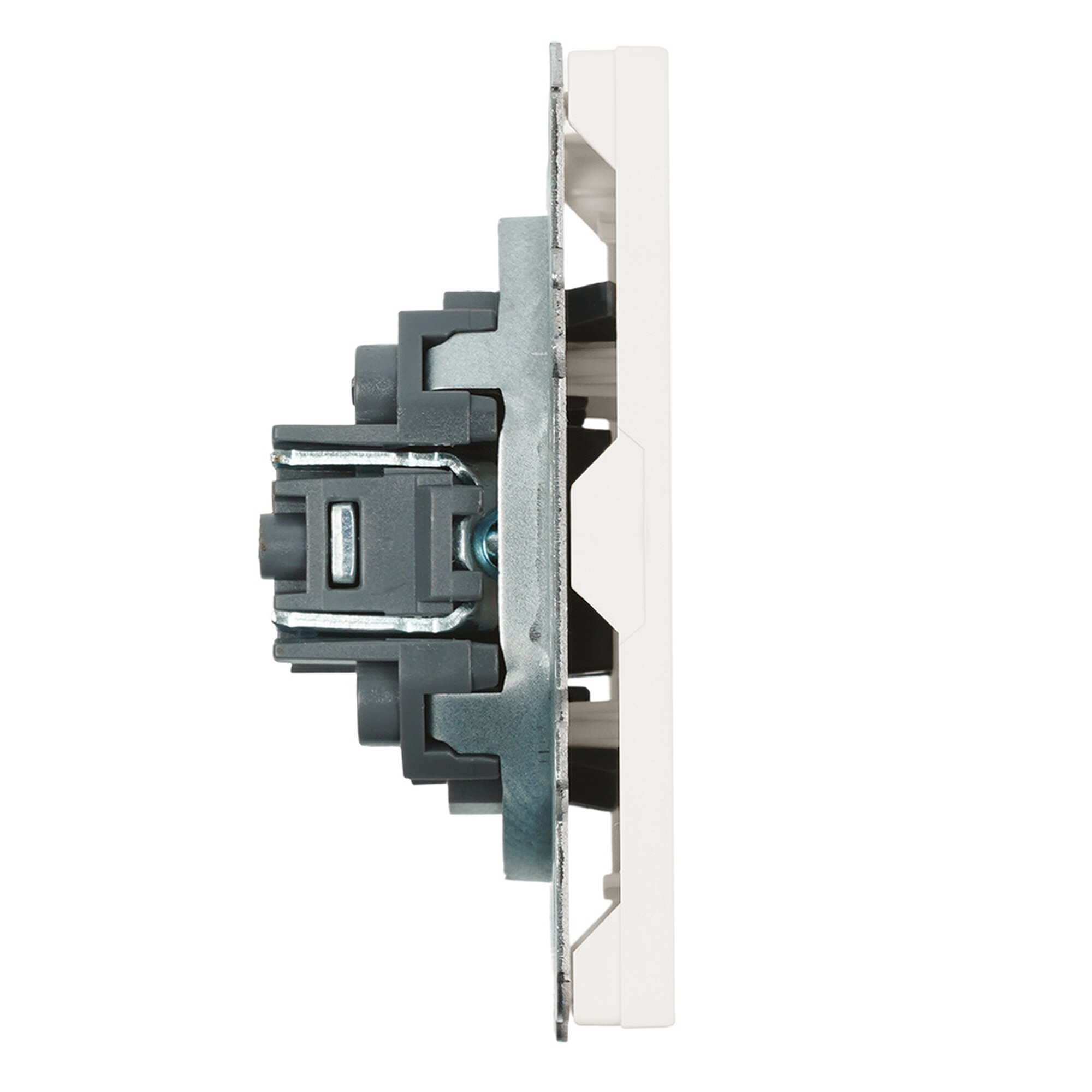 Заглушка (механизм), серия Эмили, белый фарфор, soft touch, RST00-5116-01, белый фарфор, soft touch