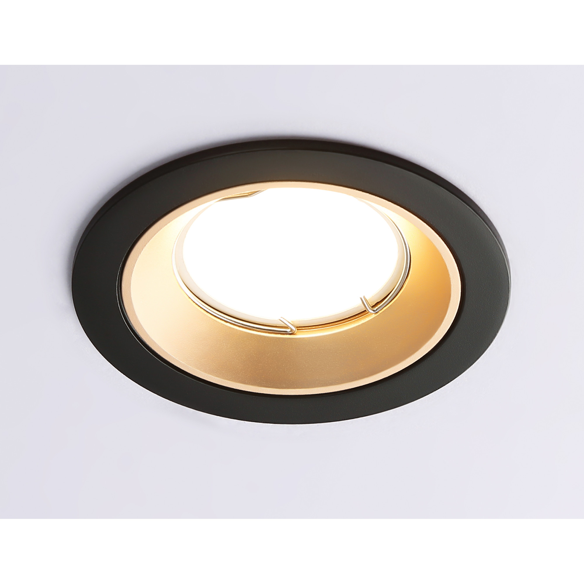 Встраиваемый точечный светильник MR16 A8923 BK/GD черный/золото Ambrella light