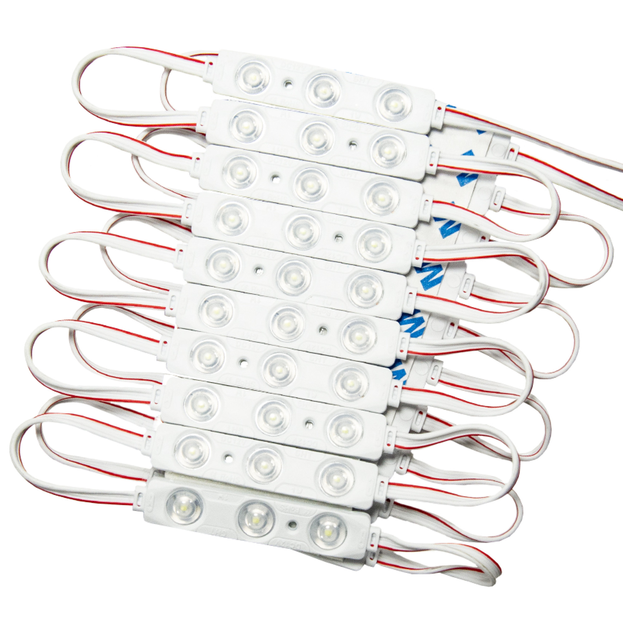 Модуль светодиодный 3 SMD 2835 1Вт 110Лм 6500К (с линзой 160) SignImpress -1шт. SignImpress