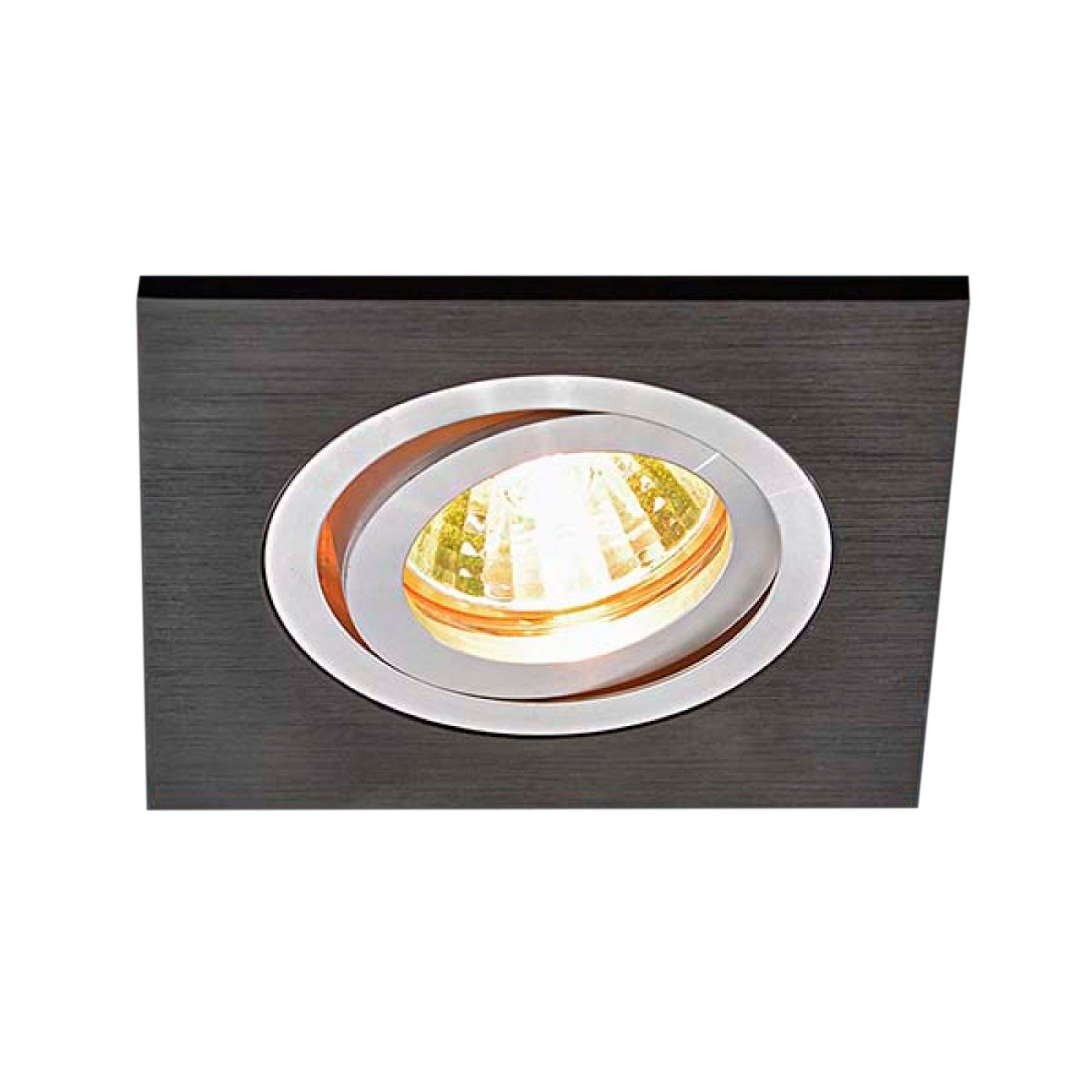 Светильник встраиваемый квадрат поворотный 1051/1 MR16 чёрный Elektrostandard (распродажа)