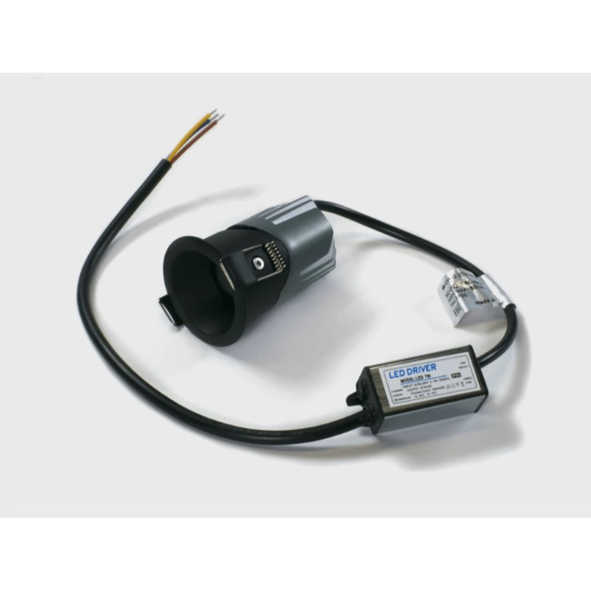 Светильник встраиваемый RC-D52-7-BL-NW65, 7Вт, черный, IP65, 55 гр, 4000К, D52, поворотный SWG