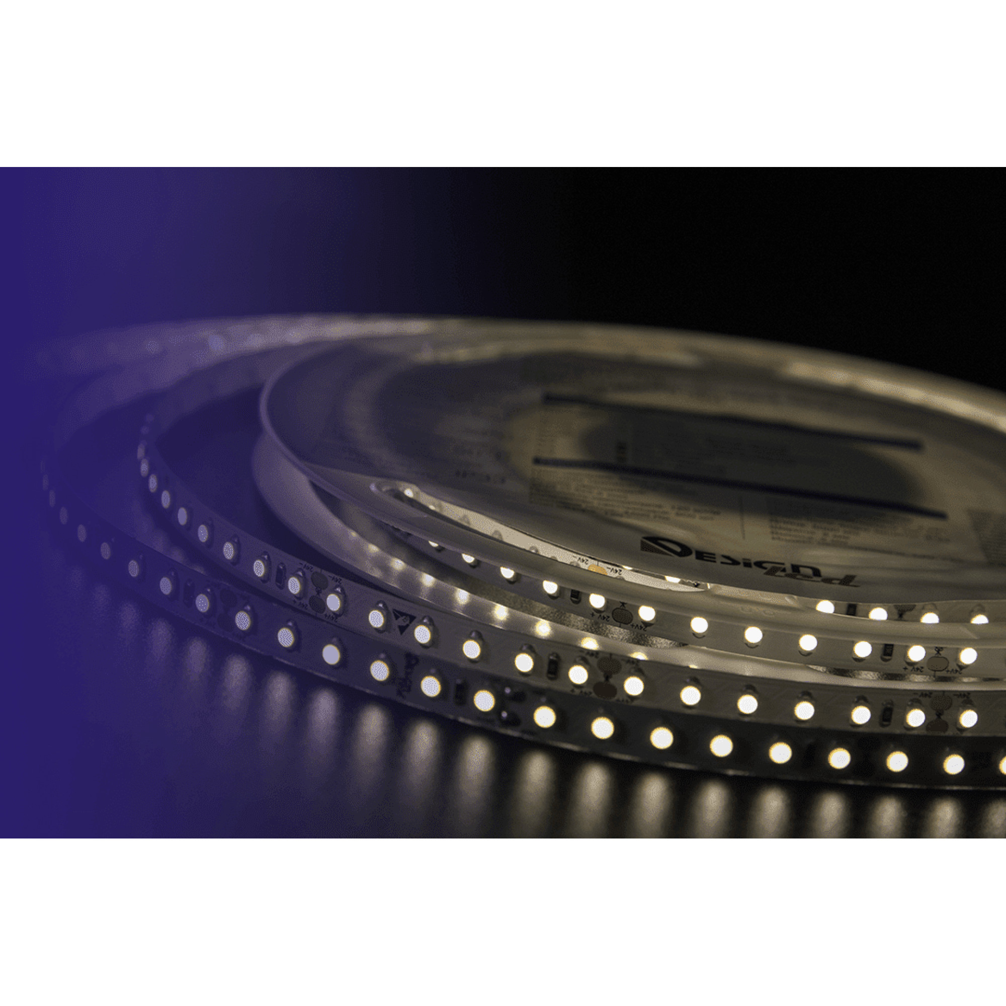 Лента светодиодная LUX3528 120LED/м 9,6Вт/м 24В IP33 Цвет:Теплый белый (2700K) (1метр) SWG