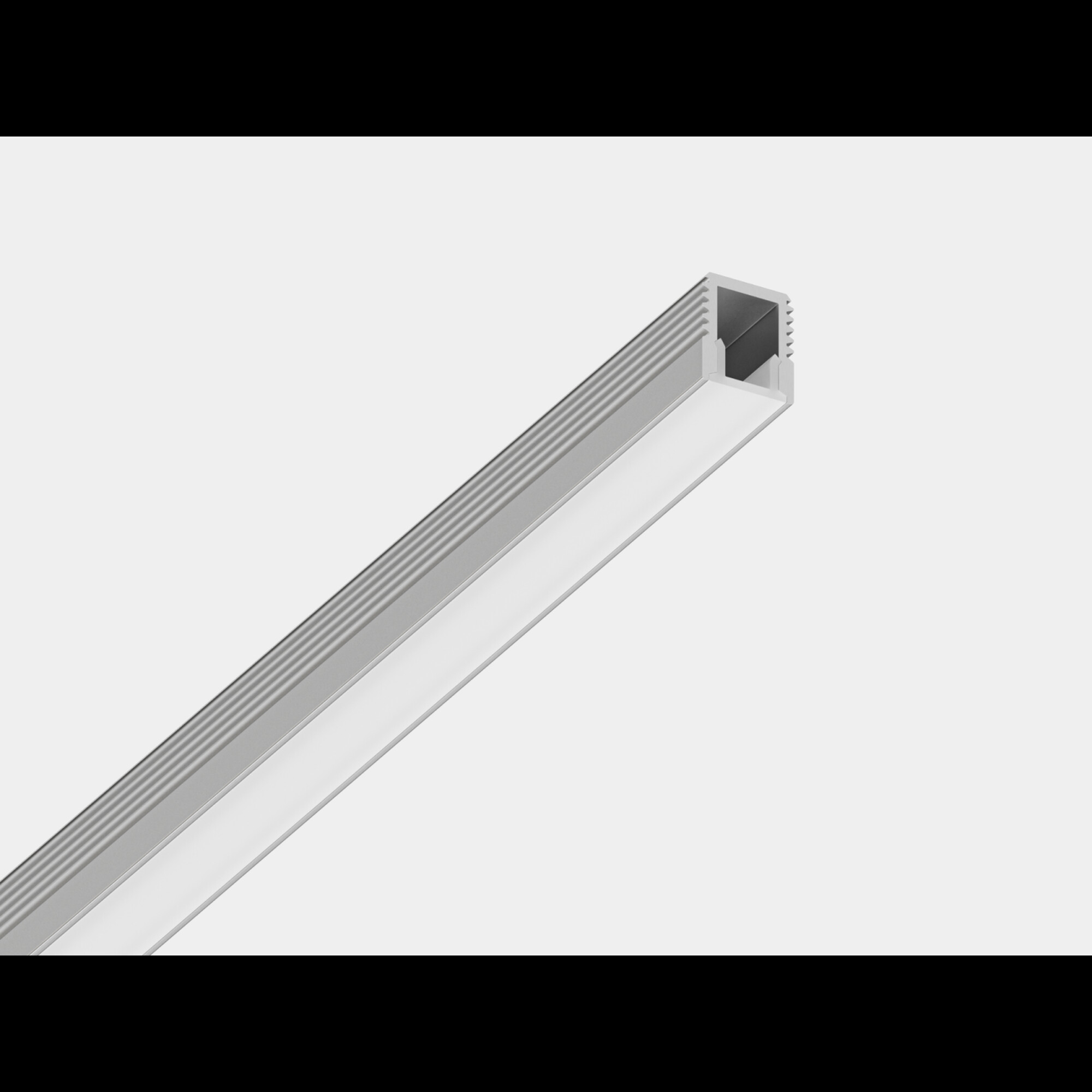 Алюминиевый профиль SF-0709, накладной П-образный 2м SF-0709, профиль накладной П-образный SWG