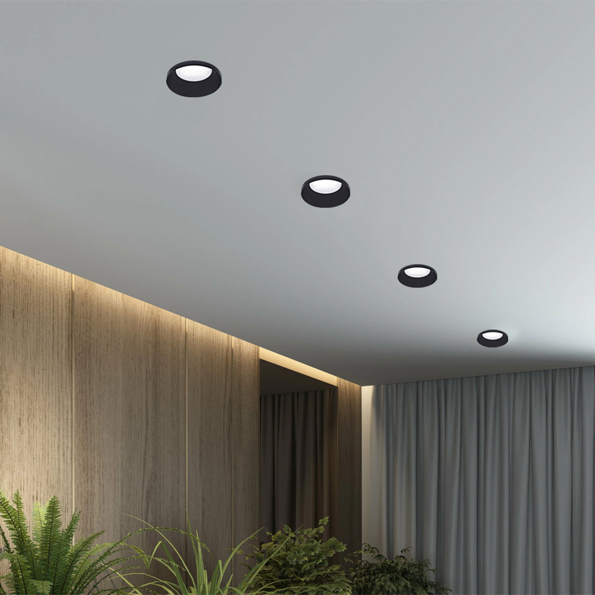 Светильник встраиваемый GU5.3 (MR16) круг 47549 Чёрный SignImpress